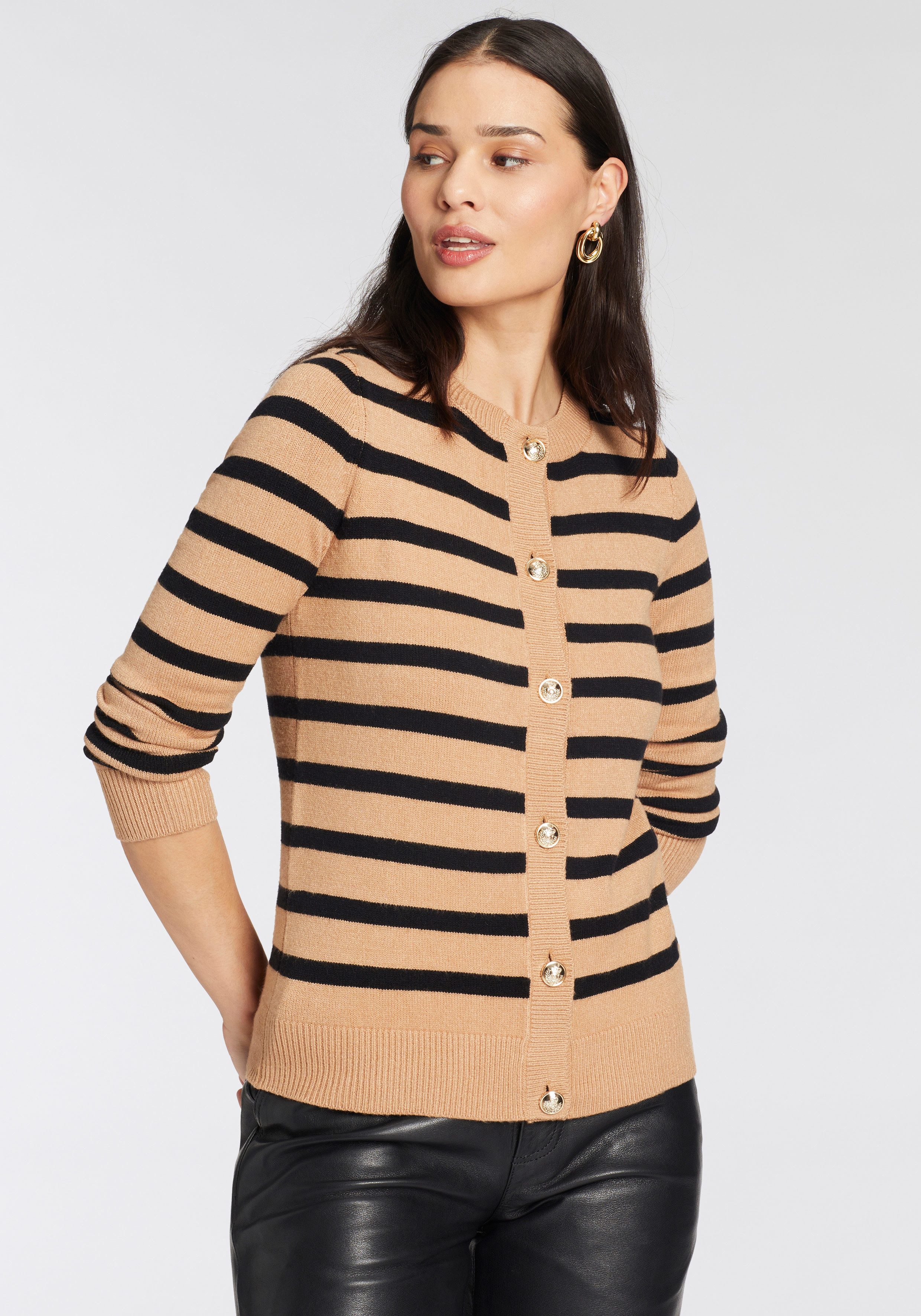 HECHTER PARIS Vest met contraststrepen - nieuwe collectie