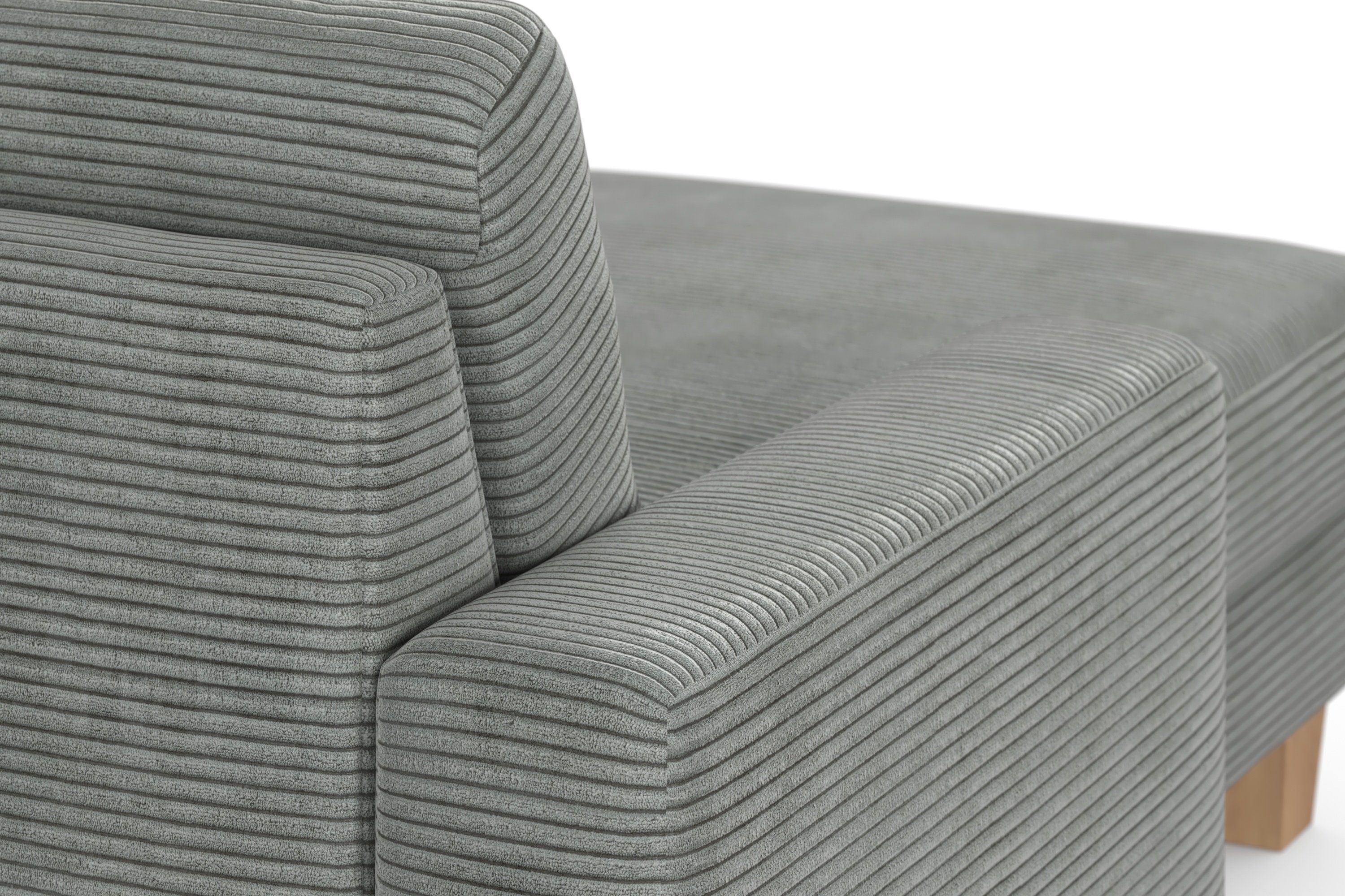Home affaire Zithoek SUMMER U-vorm met of zonder slaapfunctie en bedkist, cordbekleding