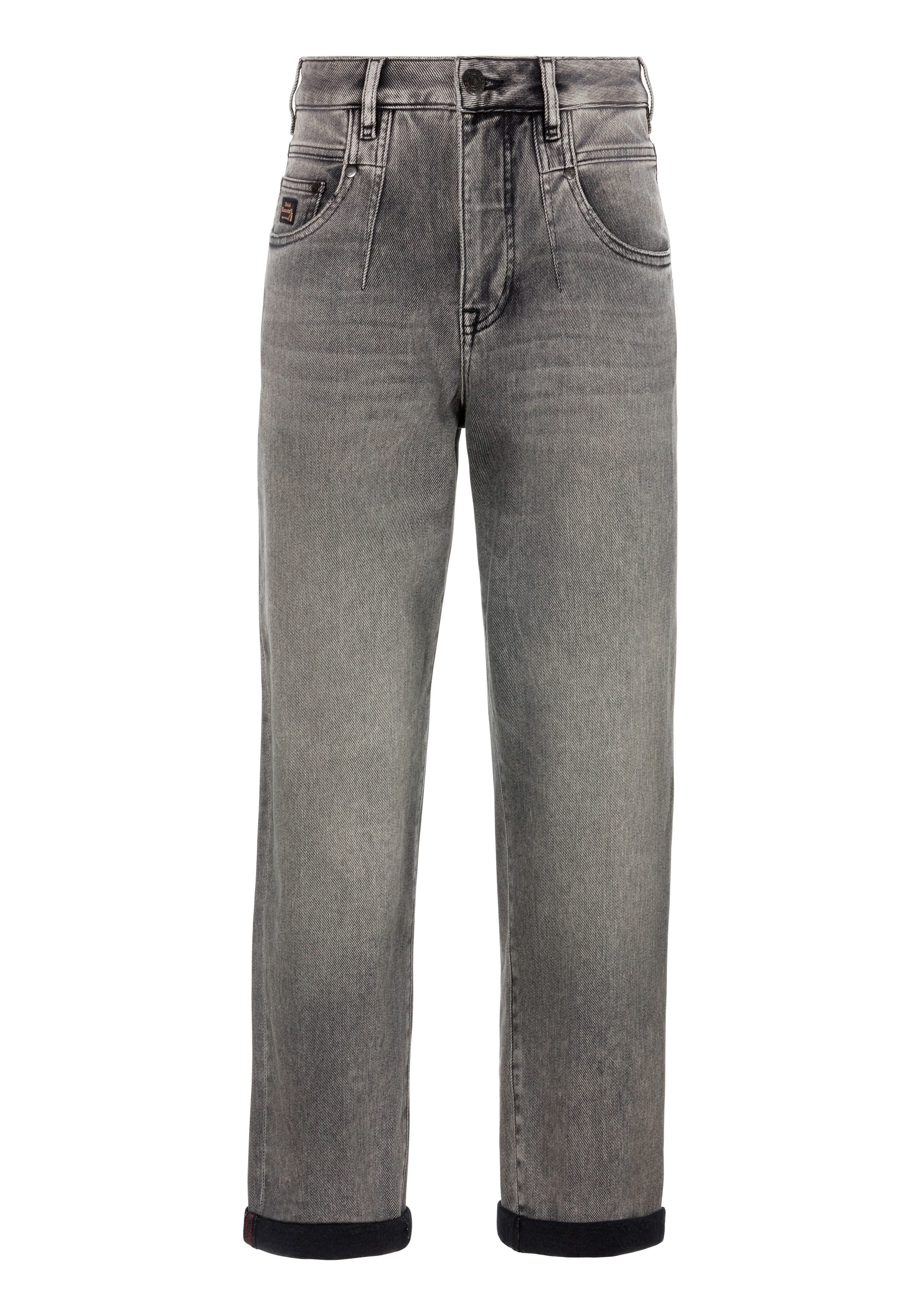 Herrlicher Loose fit jeans Brooke Organic Denim Brushed met figuuraccentuerende naden aan de voorkant