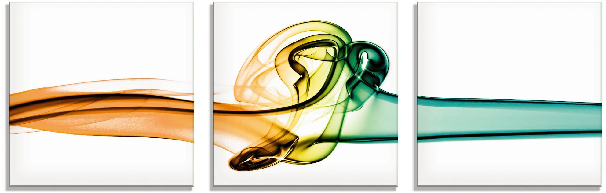 Artland Print op glas Botsing van kleuren