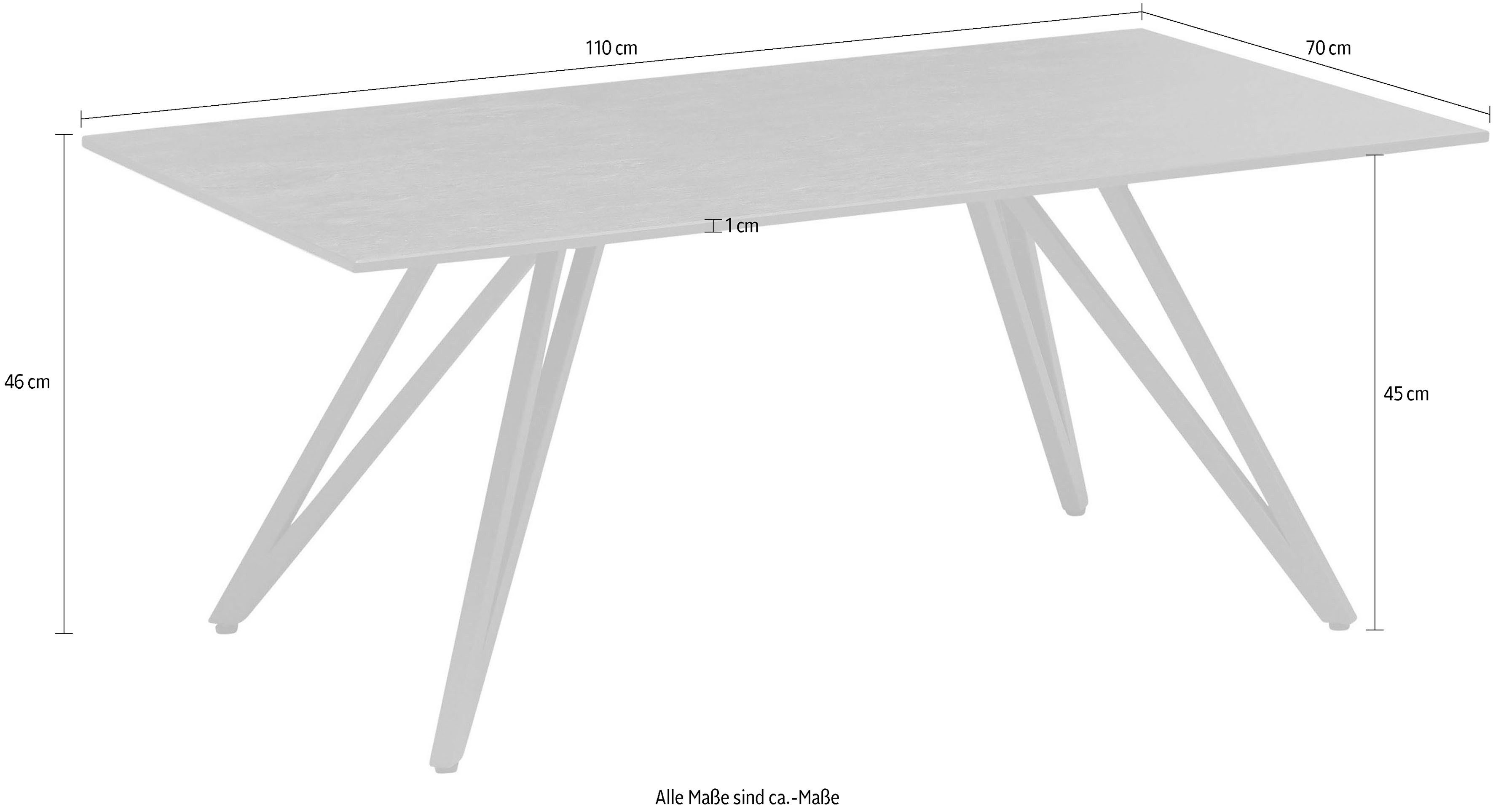 Stolkom Salontafel Jesse 110 cm breed keramiek antraciet