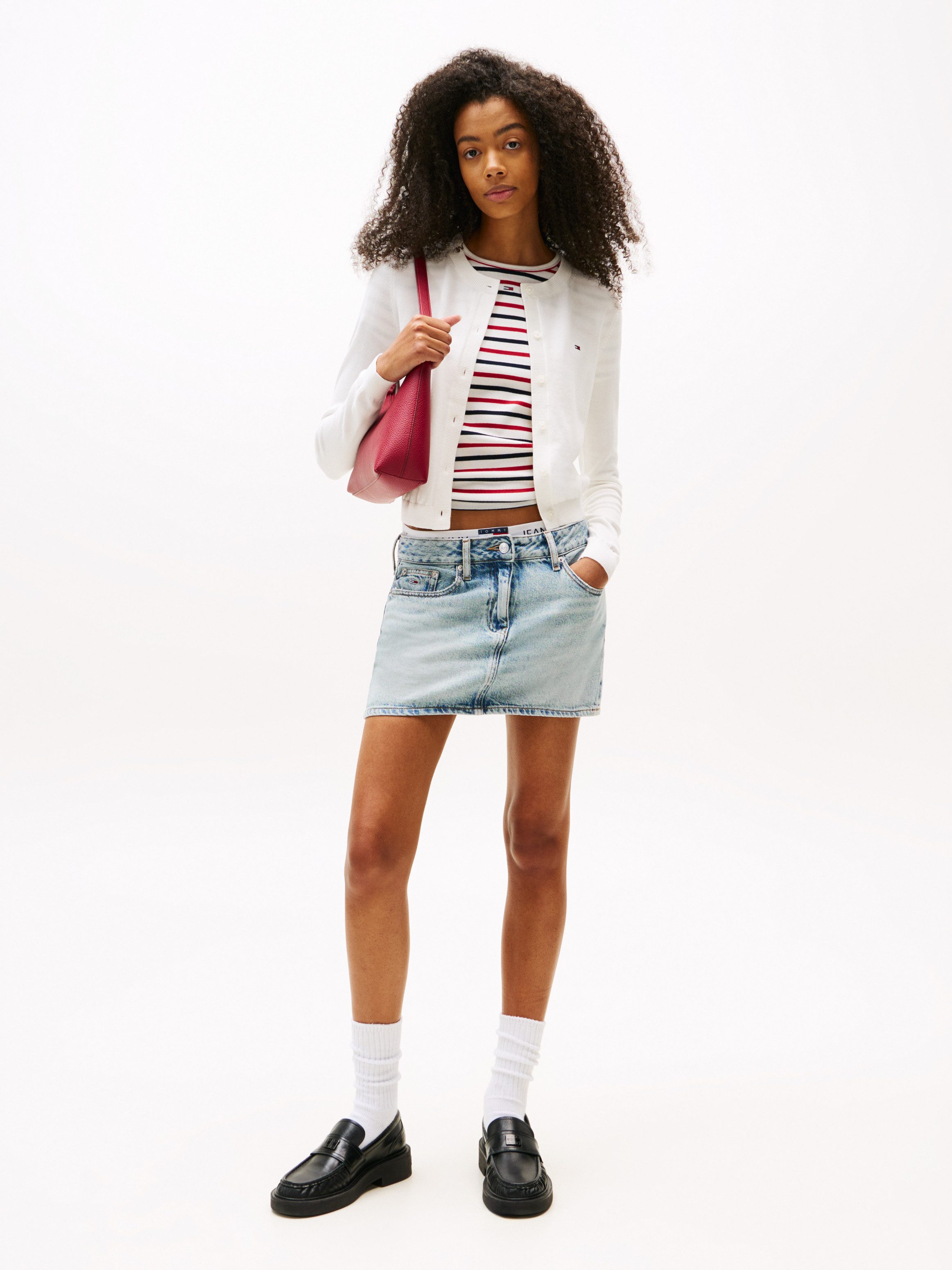 TOMMY JEANS Vest TJW ESSENTIAL CREW NECK CARDIGAN