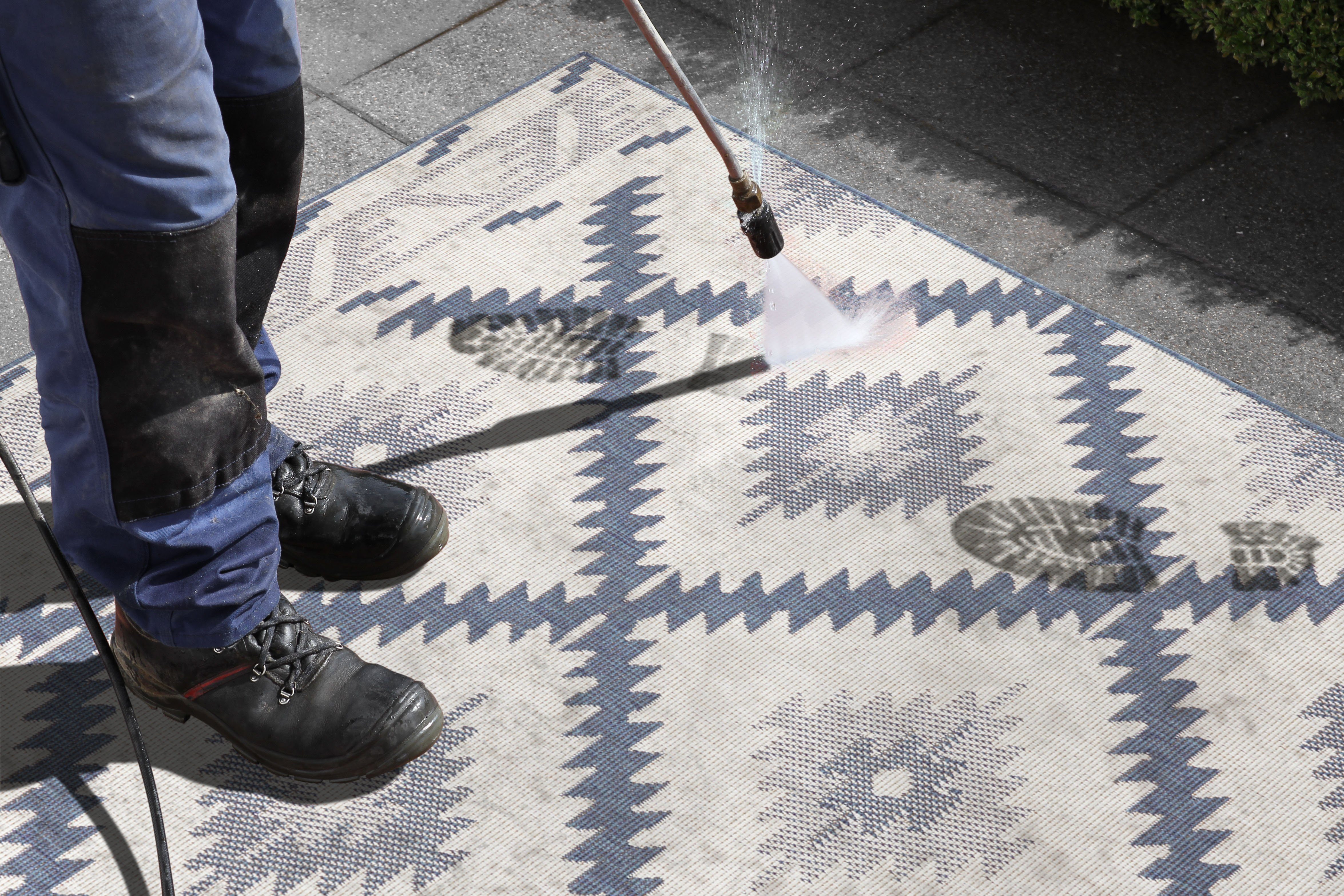 NORTHRUGS Vloerkleed Malibu omkeerbaar tapijt Binnen- en buitengebruik, weerbestendig, balkon, loper, woonkamer, waterbestendig