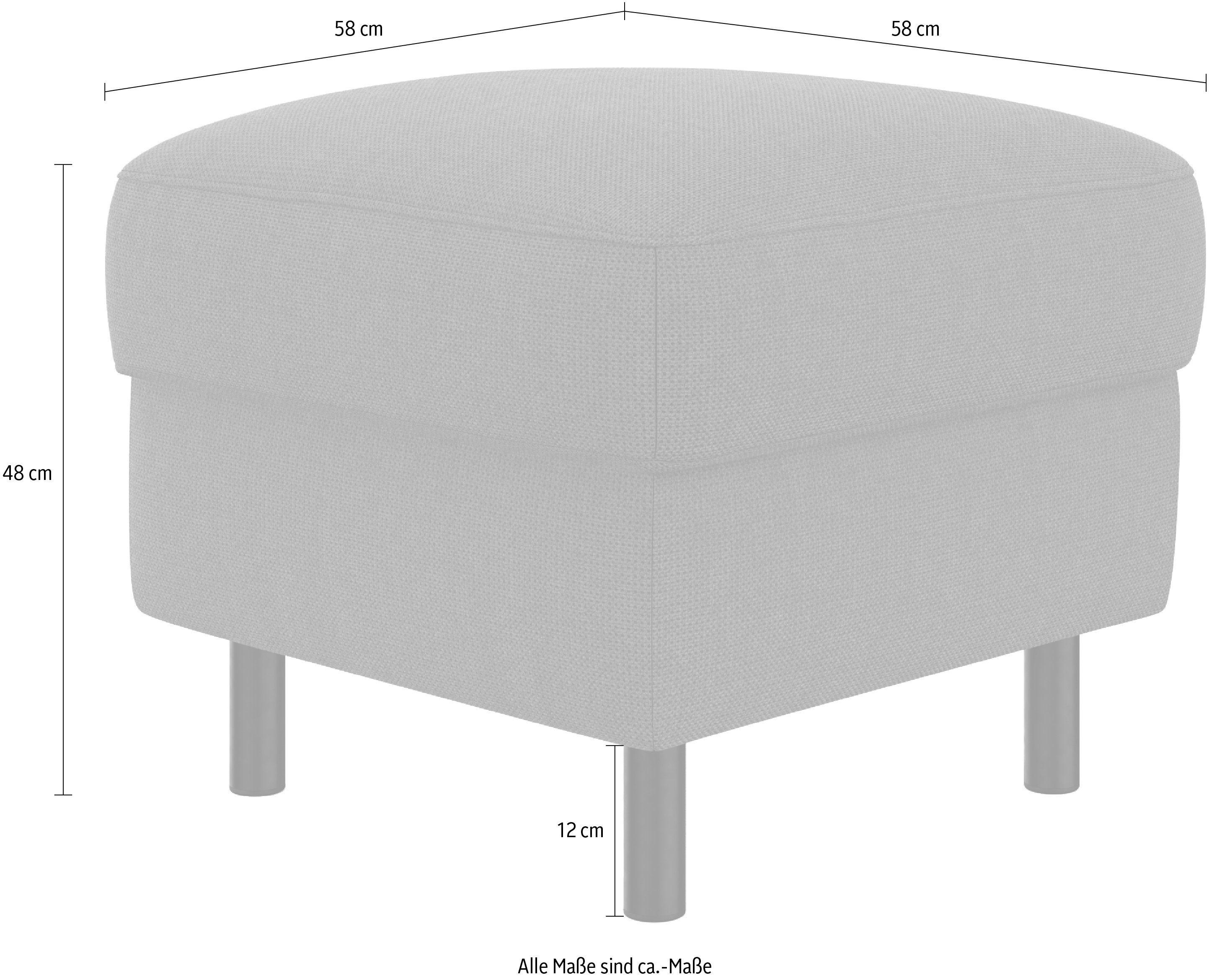 sit&more Hocker met bergruimte Sinatra Zitoppervlak is afneembaar, matzwarte metalen poten