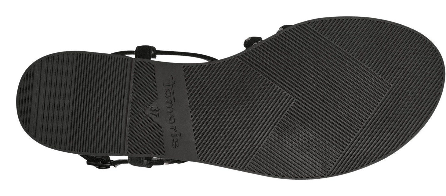 Tamaris Sandalen , zomerschoen, sandaal, blokhak, met bandjes in vlecht-look