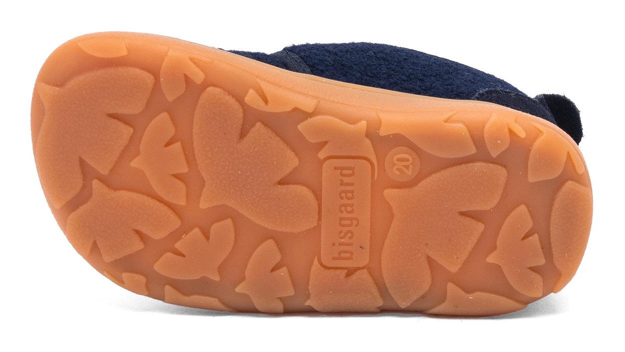 Bisgaard Barefootschoenen Barefoot basic Pantoffel met klittenband, maatsjabloon om te downloaden