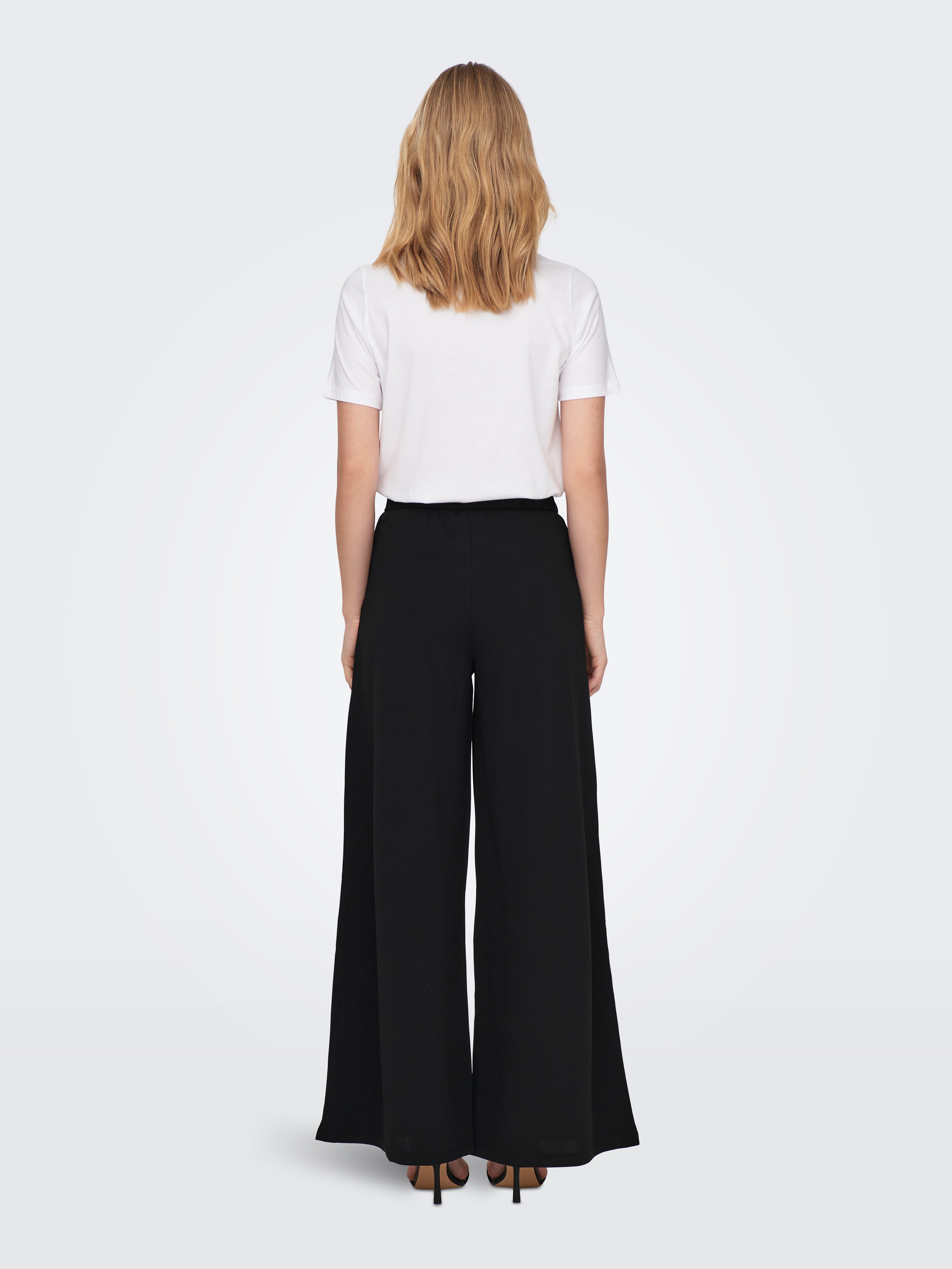 JDY Jerseybroek JDYTANJA LIFE WIDE FLOWY PANT JRS NOOS