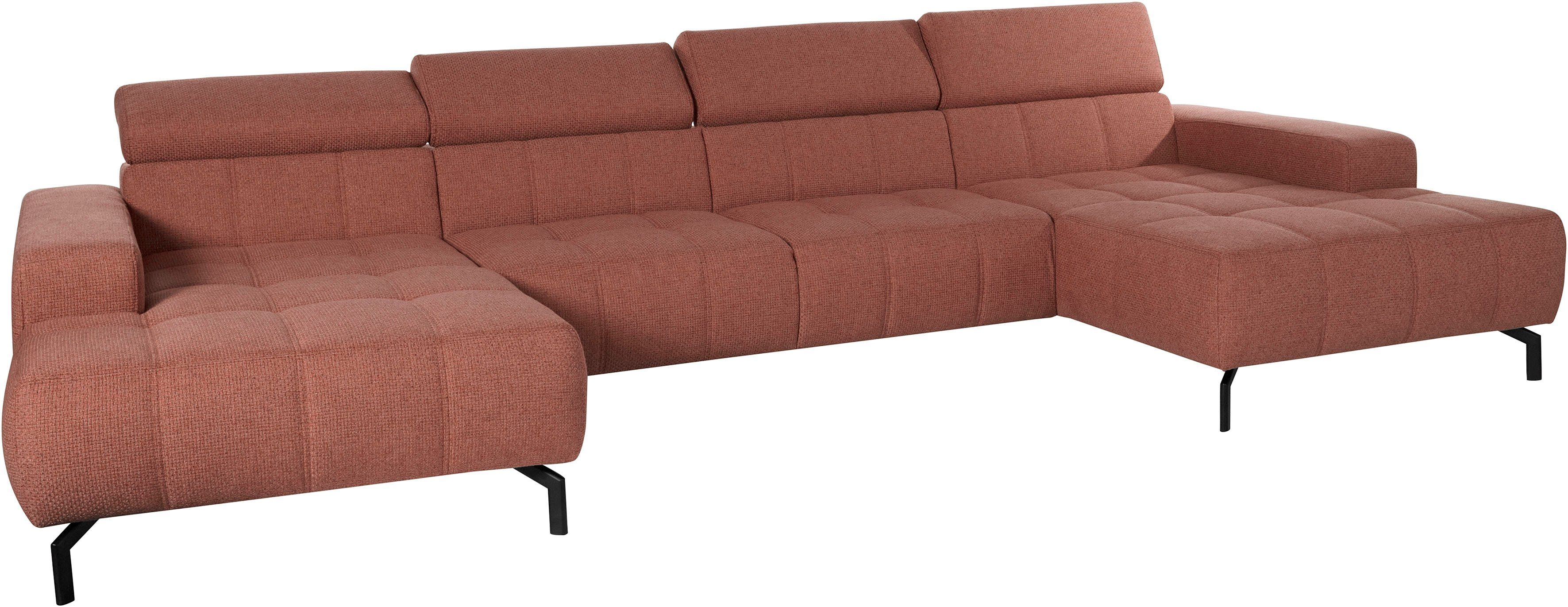 DOMO collection Zithoek Cunelli mooie zitnaden als designelement, stevige zitcomfort, U-vorm