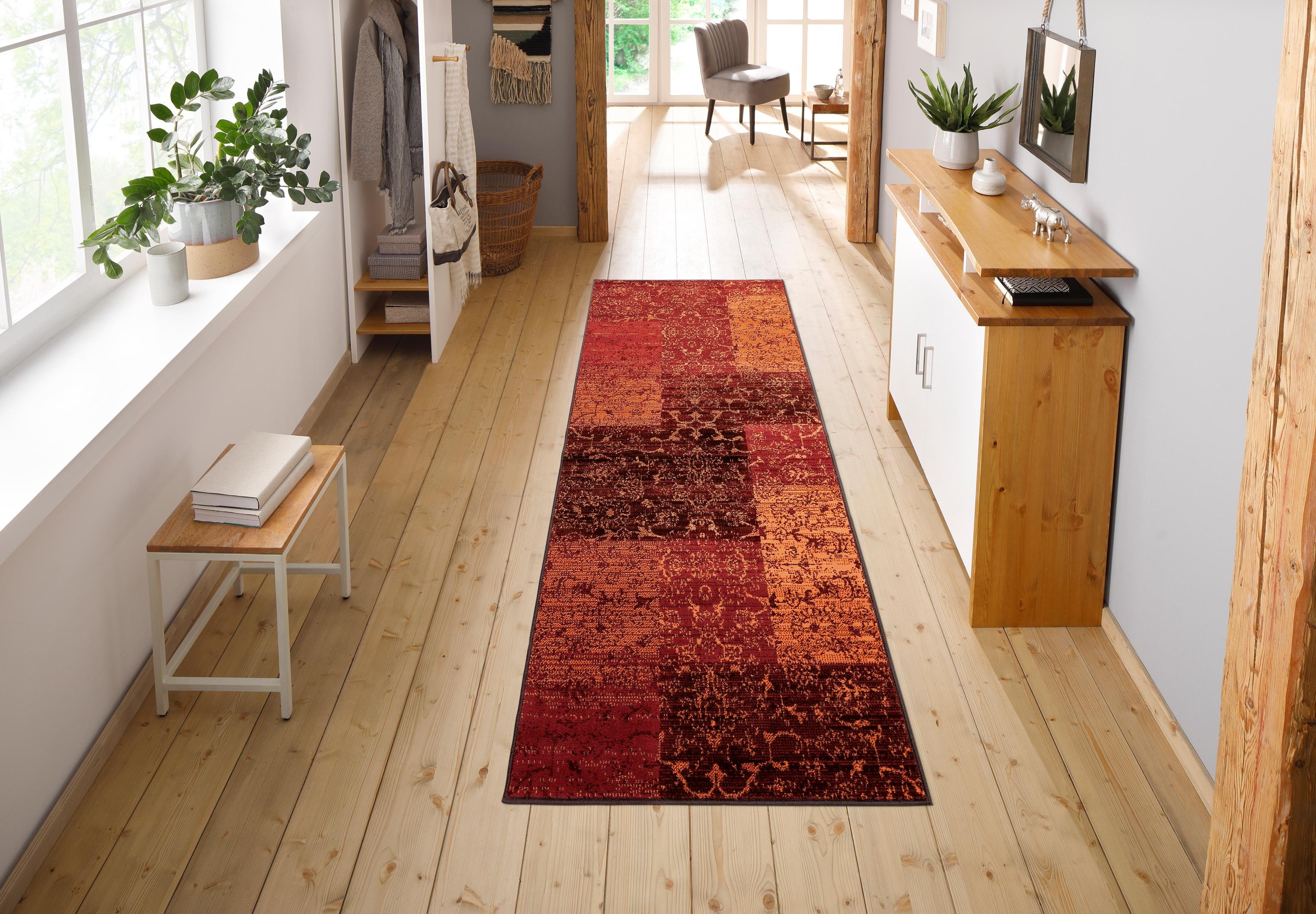 my home Loper Bennet Vintage-design, platte loper, brug, korte pool, elegant