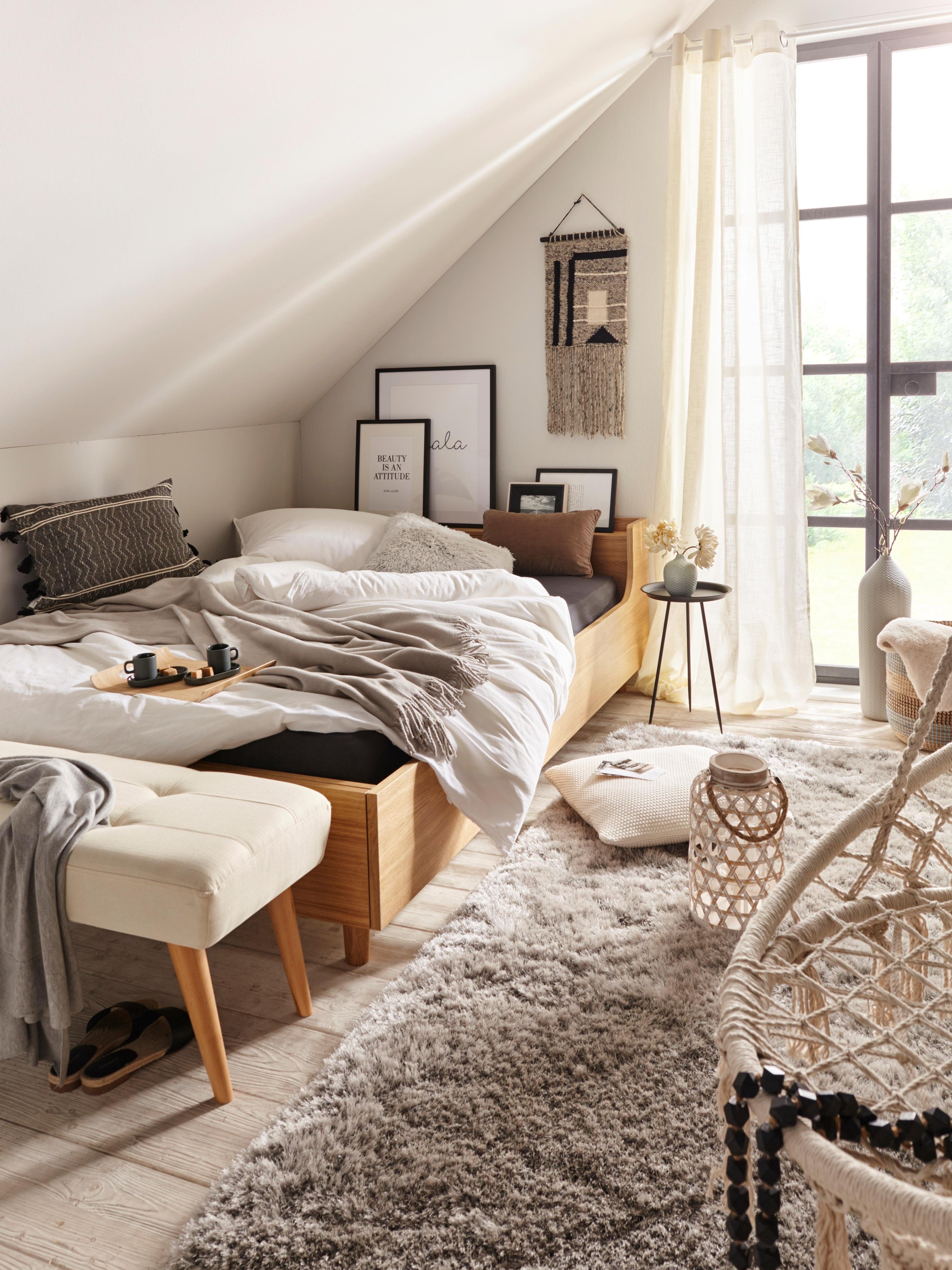 Leonique Wanddecoratie Zitat Estée Lauder HD premium posterdruk incl. houten lijst