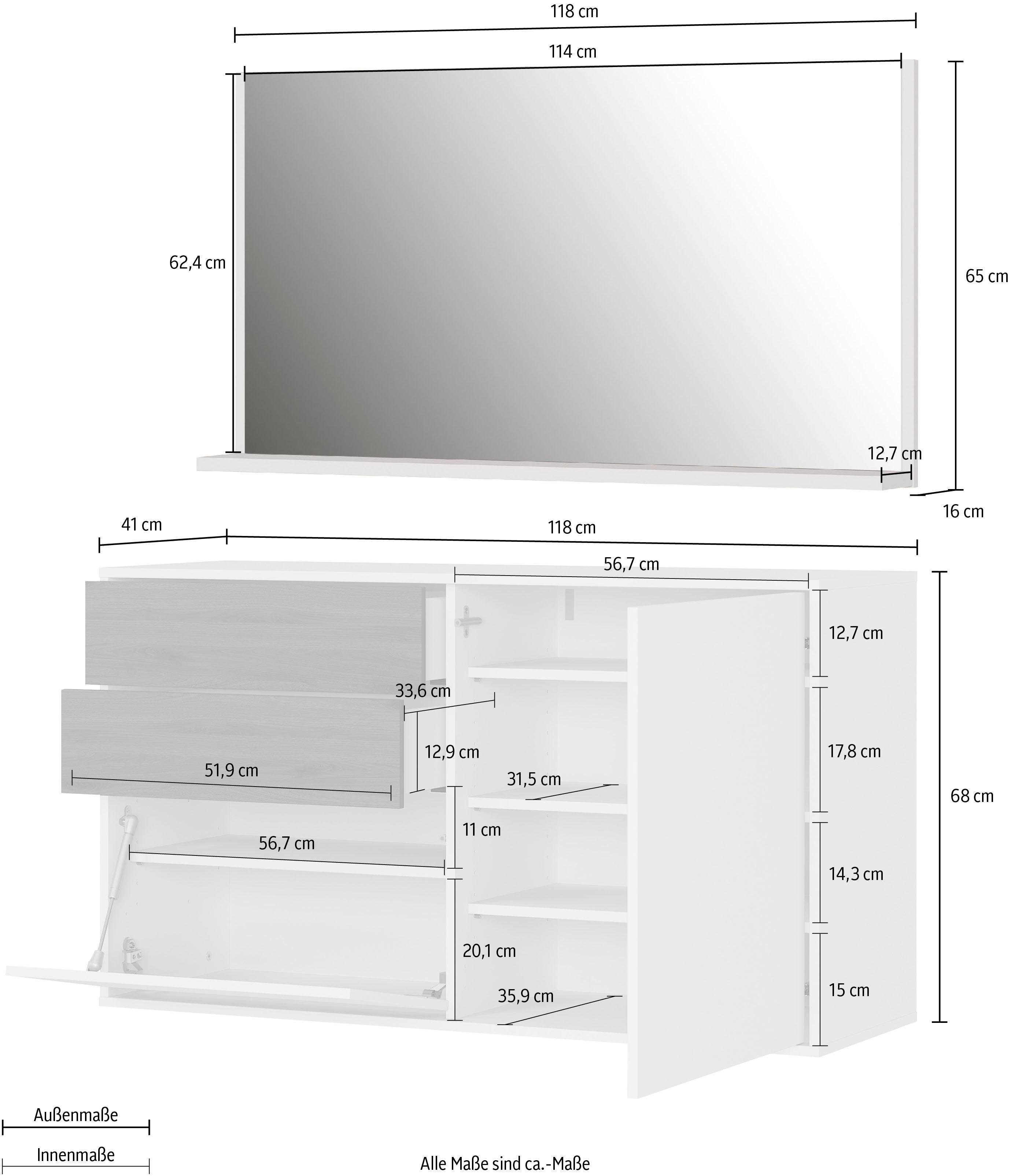 GERMANIA Halmeubelset GW-Madeo (set, 2-delig)