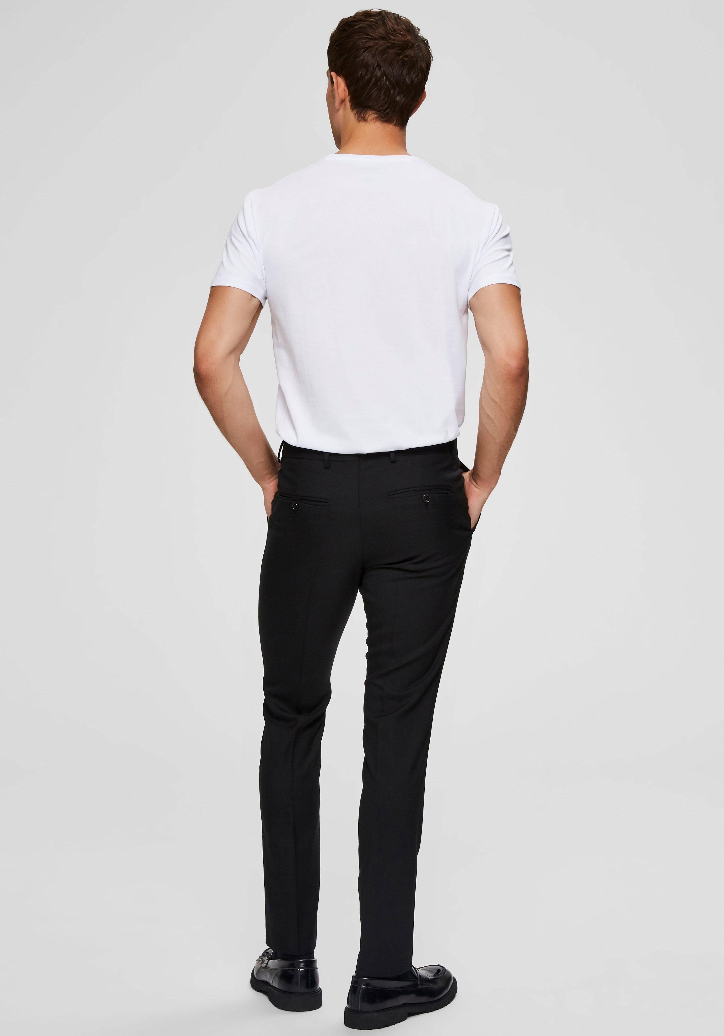 SELECTED HOMME Shirt met ronde hals Basic T-shirt