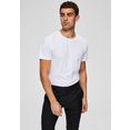 selected homme t-shirt new pima o-neck tee wit