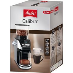 melitta koffiemolen calibra 1027-01 zwart-edelstaal zilver