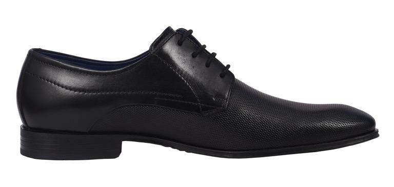 Bugatti Veterschoenen met elegante, fijne embossing, casual schoen, lage schoen, veterschoen