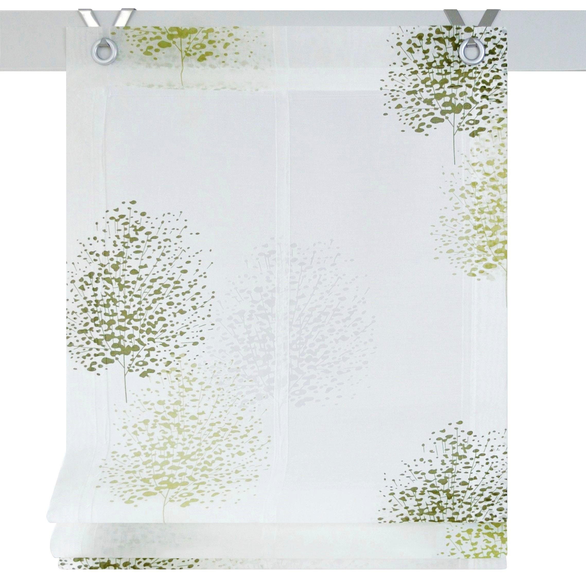 Kutti Romeins rolgordijn Belinda halftransparant, polyester, viscose, op te hangen met haken (1 stuk)