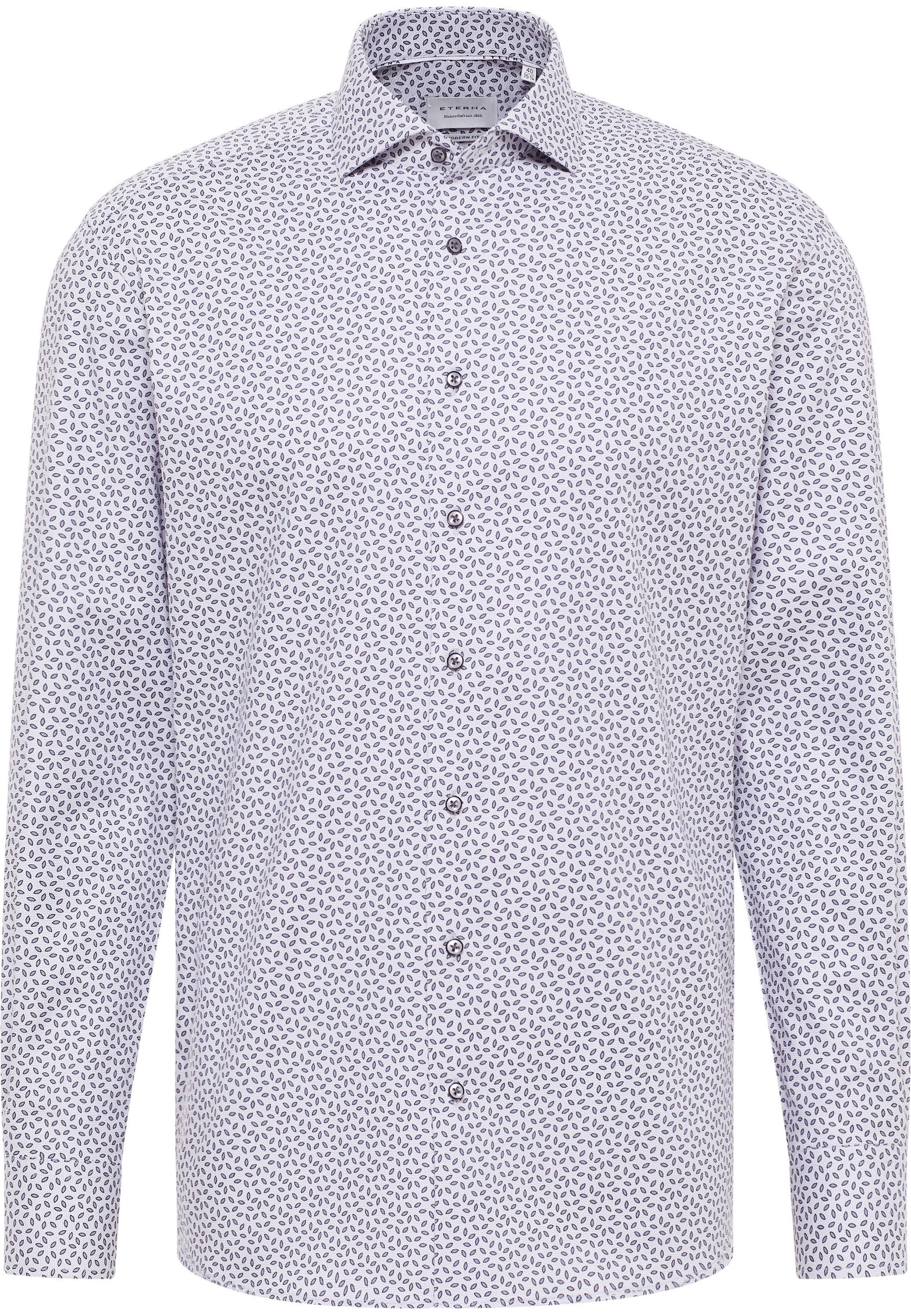 Eterna Overhemd met lange mouwen MODERN FIT NON IRON (strijkvrij)