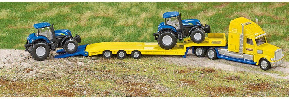 Siku Speelgoed vrachtwagen SIKU Farmer, New Holland tractoren (1805)