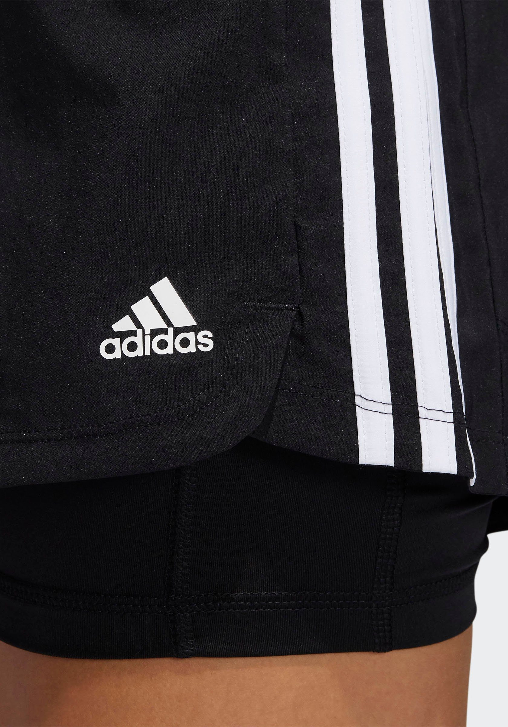 adidas Performance 2-in-1-short PACER 3-STREPEN WOVEN TWO-IN-ONE? Bestel nu  bij | OTTO