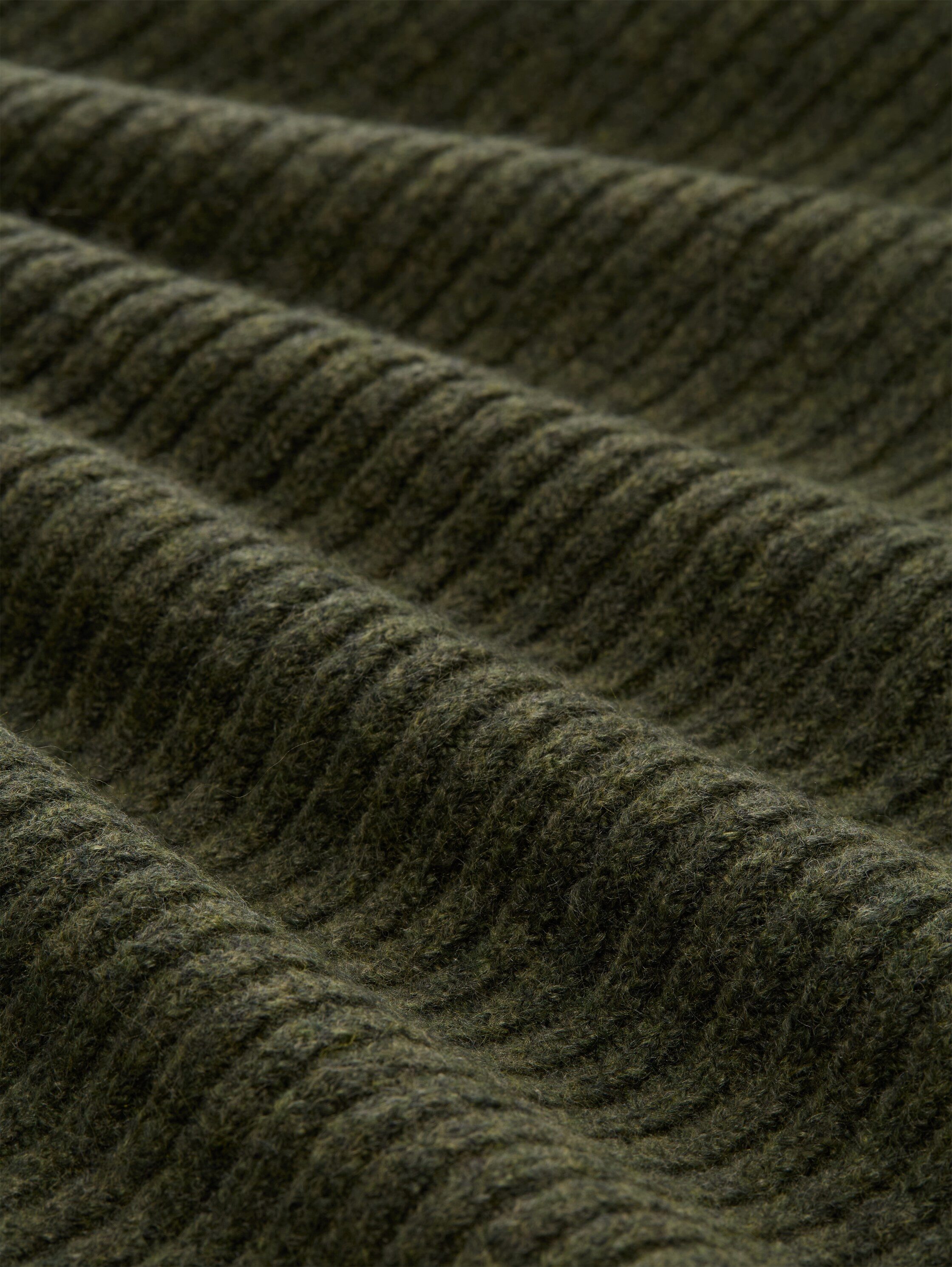 Tom Tailor Denim Gebreide jurk met opstaande kraag