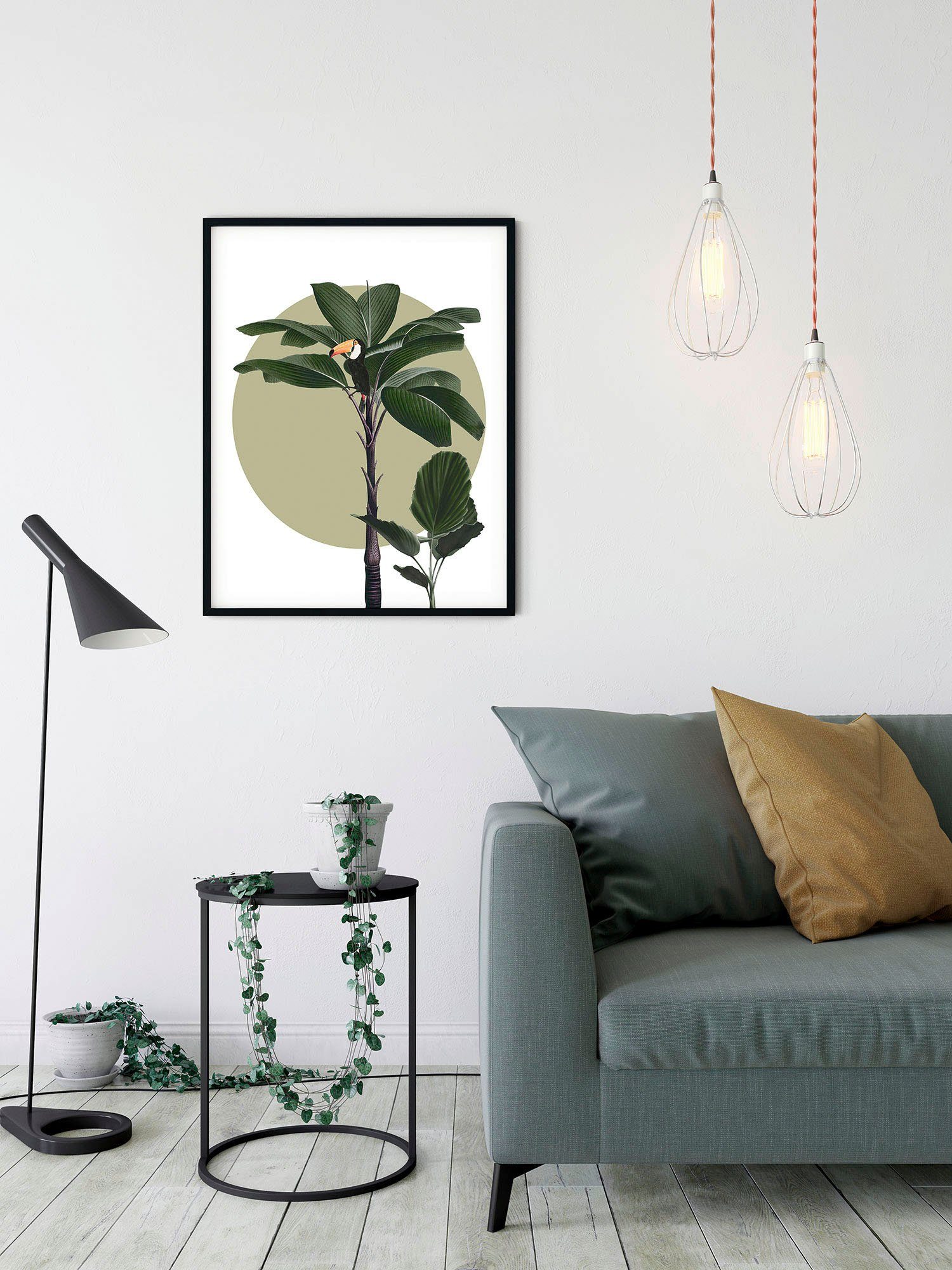 Komar Wanddecoratie Botanical Garden Palmtree Wanddecoratie - zonder lijst (1 stuk)