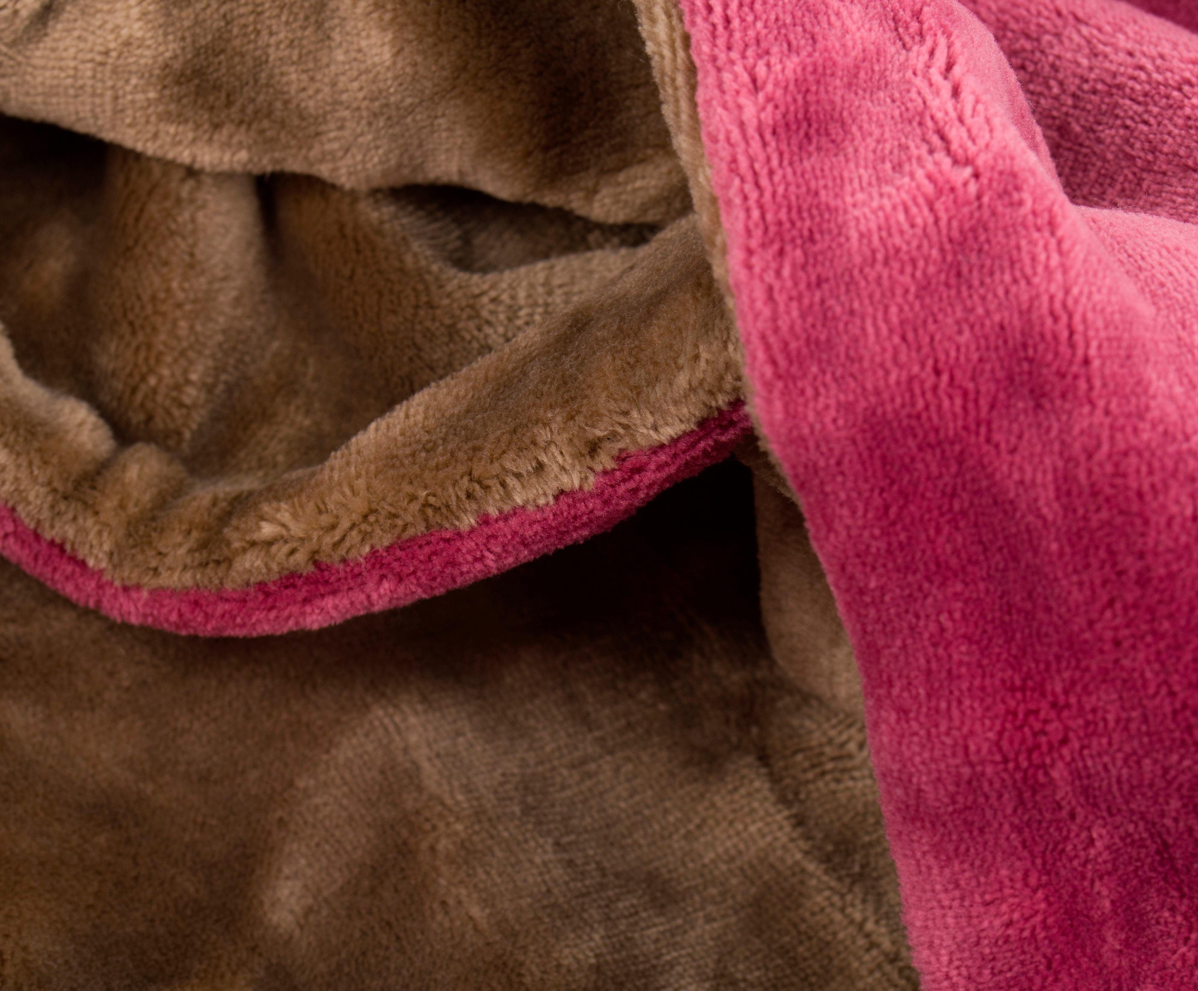 Gözze Tweezijdig te gebruiken overtrekset Superpluis in mt. 135x200 of 155x220 cm Fleece behaaglijk warm in de winter, dekbedovertrek met reversible-look (2-delig)