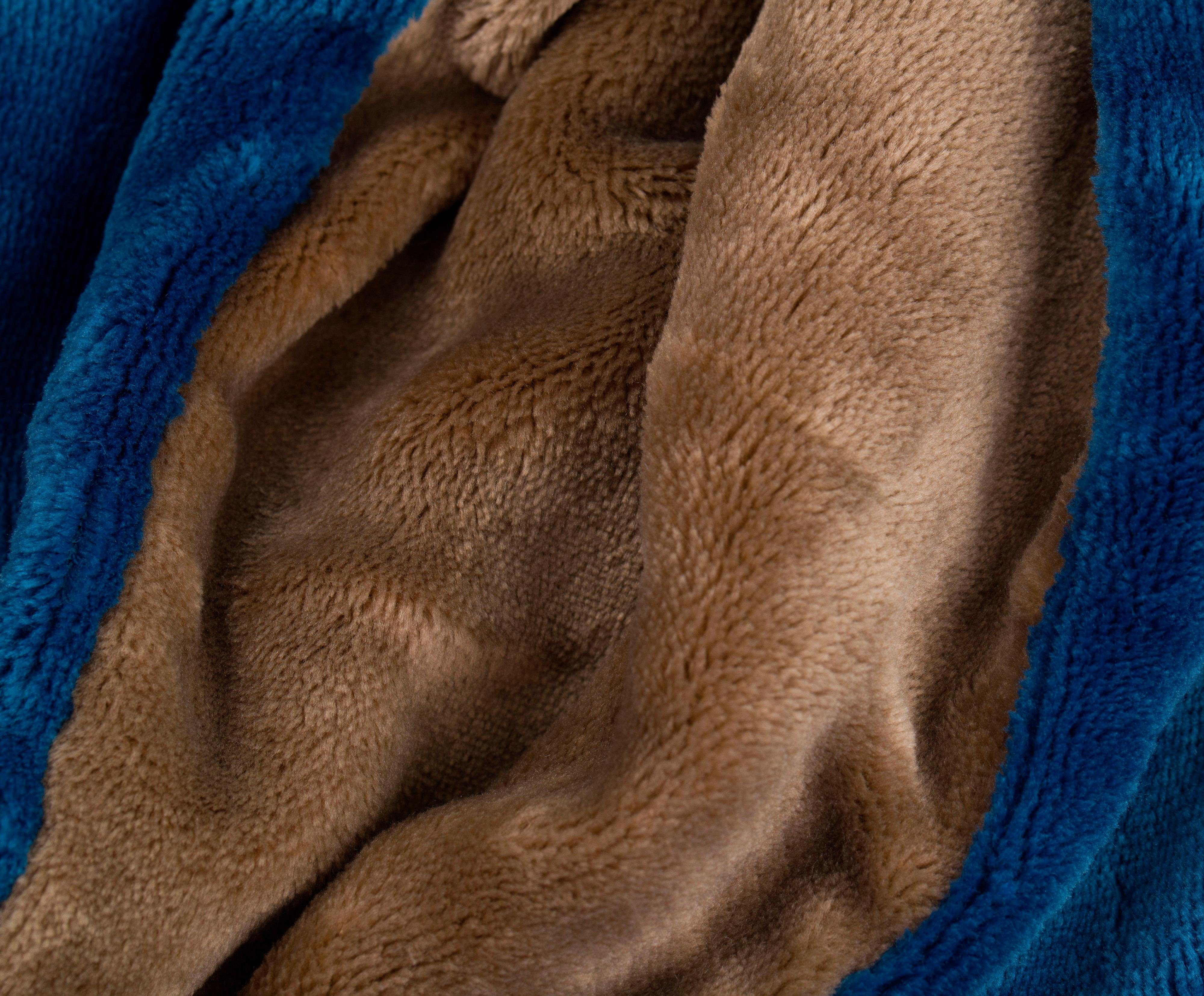 Gözze Tweezijdig te gebruiken overtrekset Superpluis in mt. 135x200 of 155x220 cm Fleece behaaglijk warm in de winter, dekbedovertrek met reversible-look (2-delig)