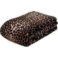 goezze deken leopard met geprint motief bruin