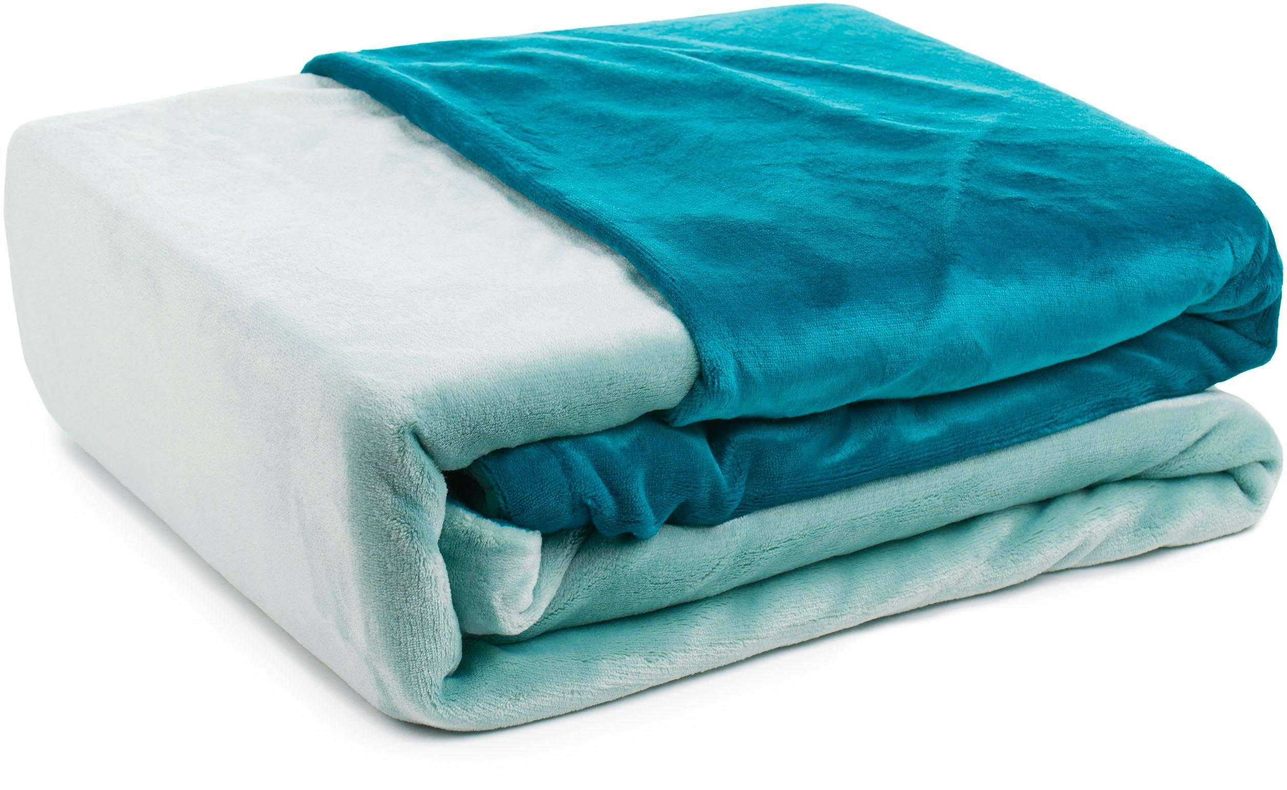 Gözze Tweezijdig te gebruiken overtrekset Superpluis in mt. 135x200 of 155x220 cm Fleece behaaglijk warm in de winter, dekbedovertrek met reversible-look (2-delig)