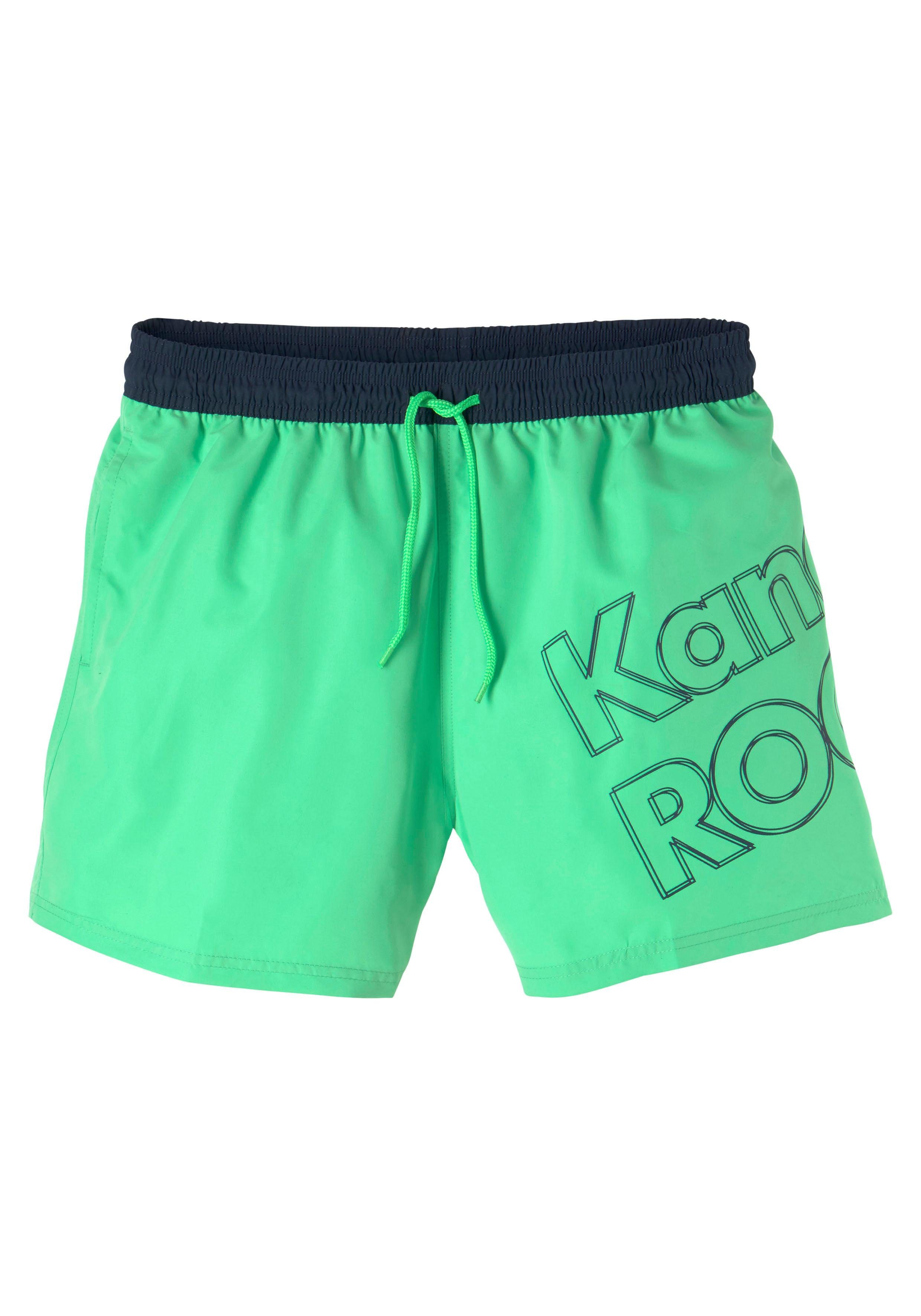 KangaROOS Zwemshort Adams met groot logo-opschrift