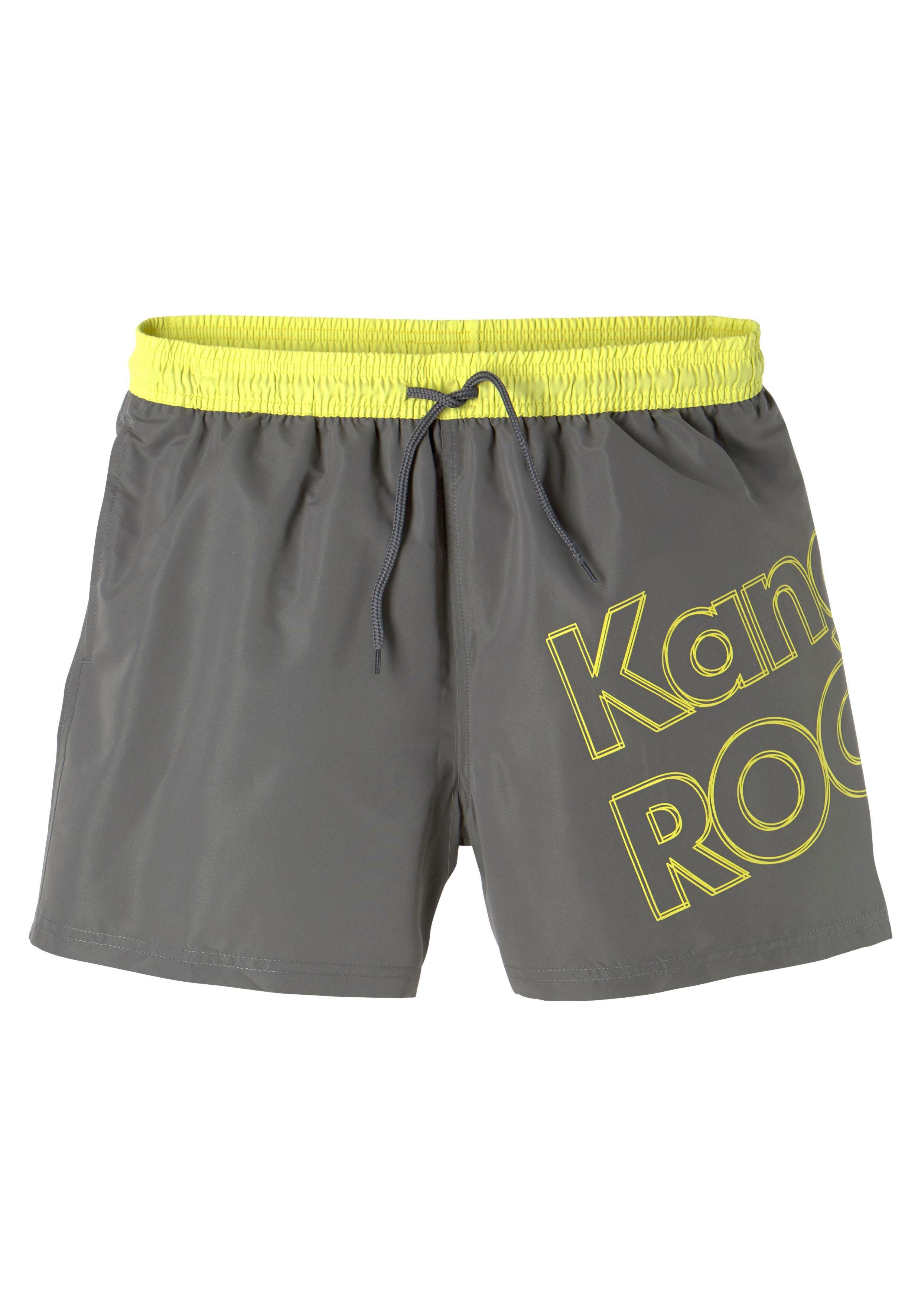 KangaROOS Zwemshort Adams met groot logo-opschrift