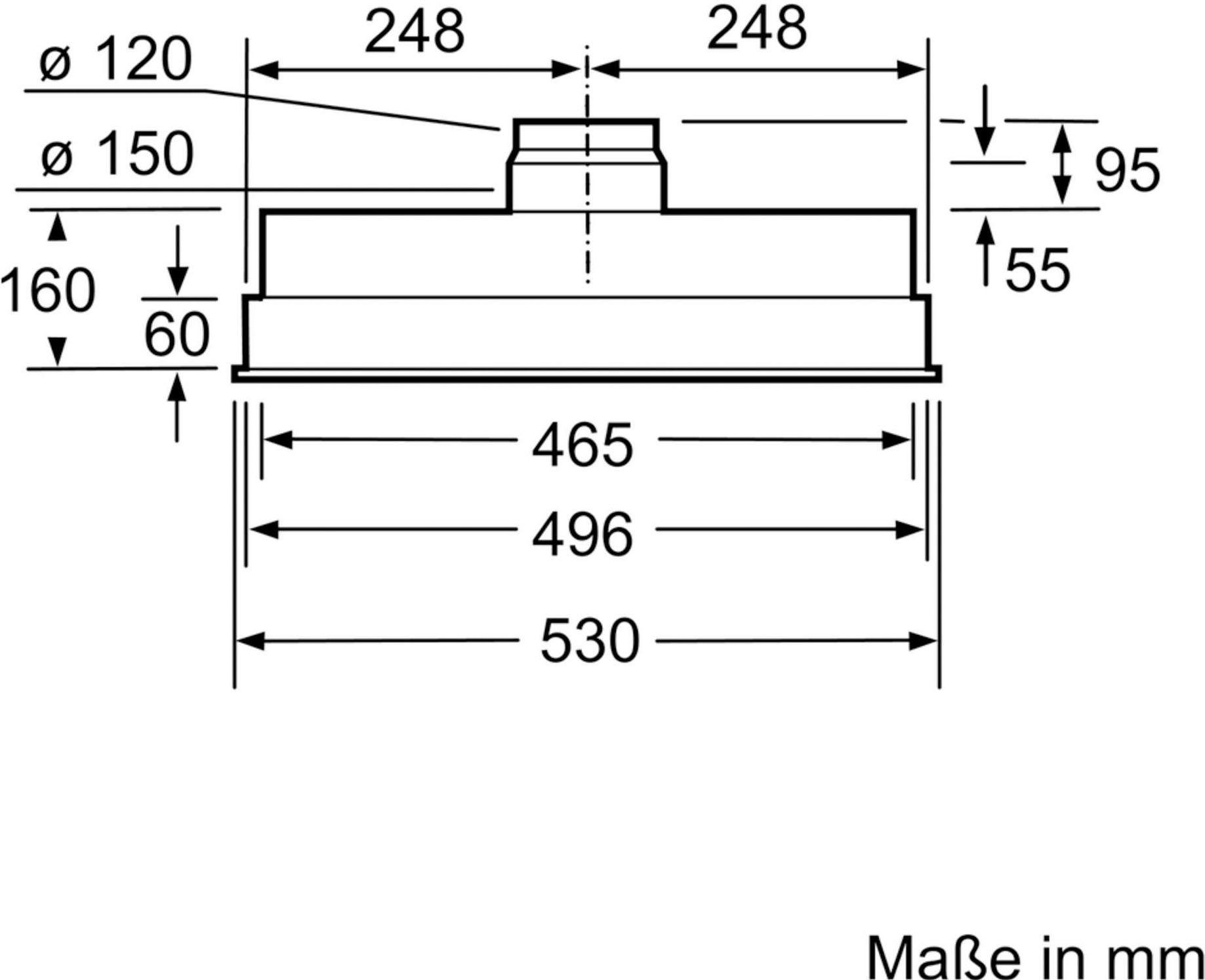 BOSCH Afzuigkap DHL555BL