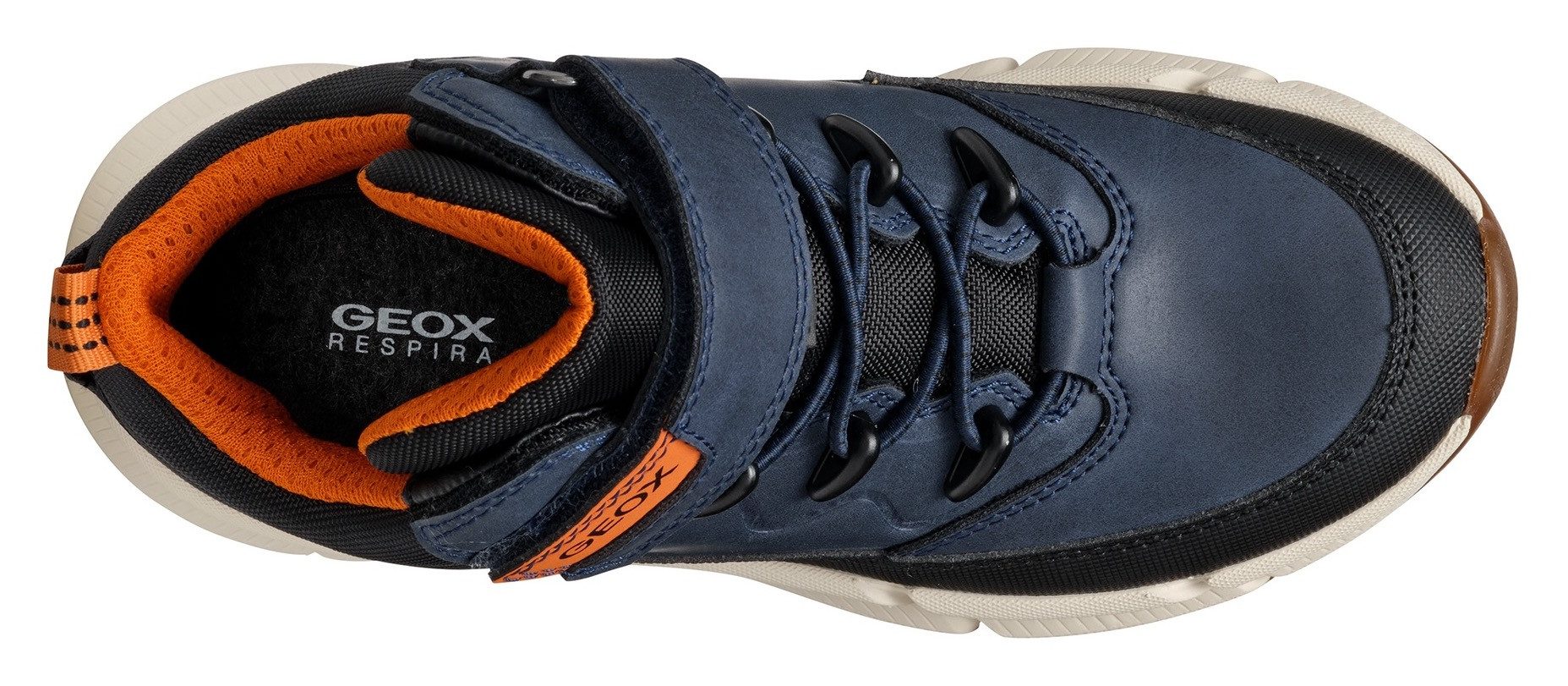 Geox Winterlaarzen J FLEXYPER PLUS BOY ABX high top sneaker, veterschoenen met waterafstotende tex-uitrusting