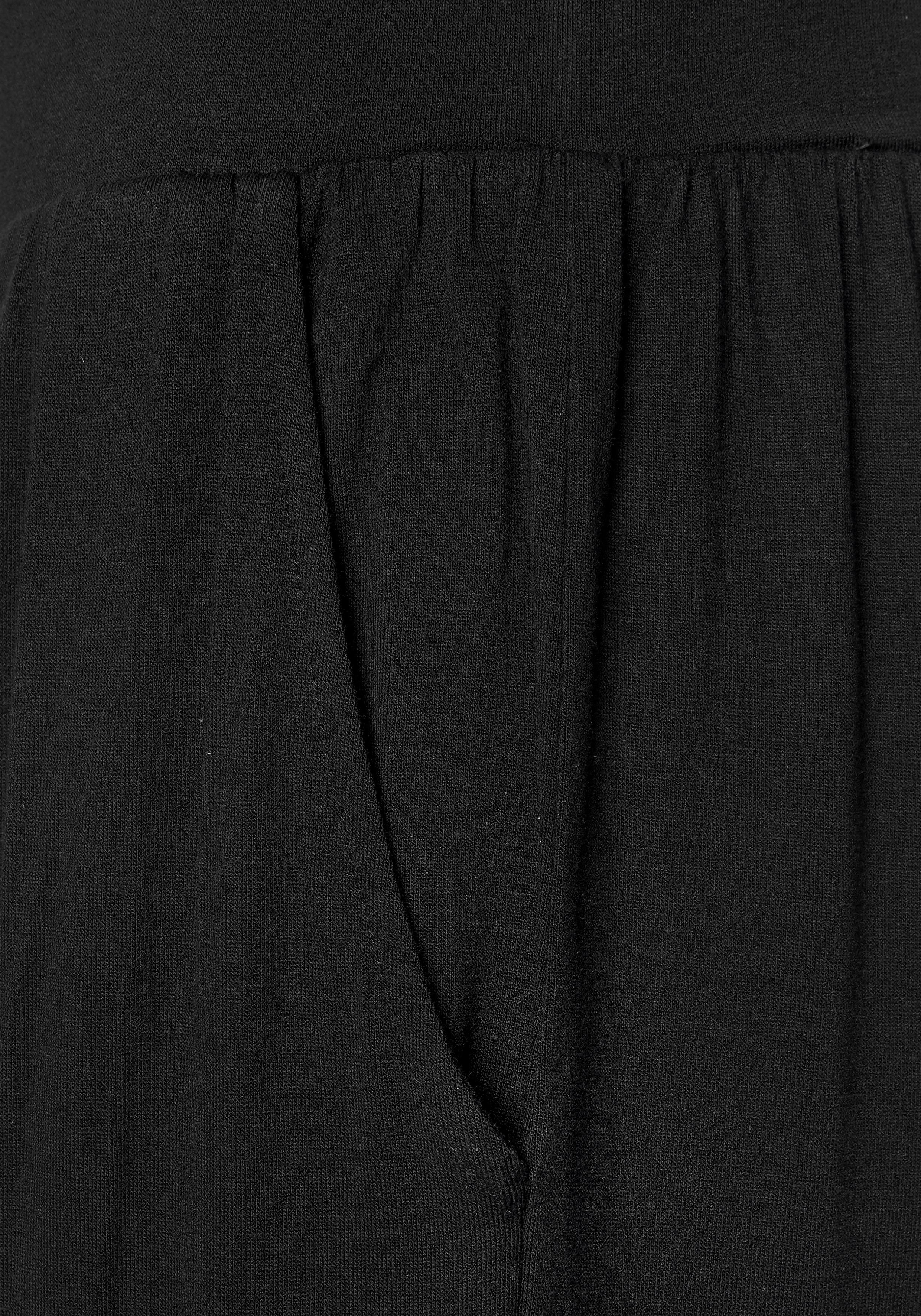 Lascana Culotte met extra wijde pijpen en zakken, comfortabele jersey broek