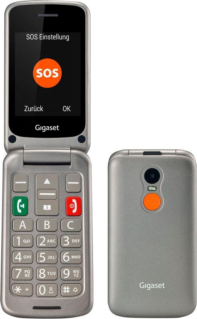 Gigaset GL590 Senioren clamshell telefoon Zilver