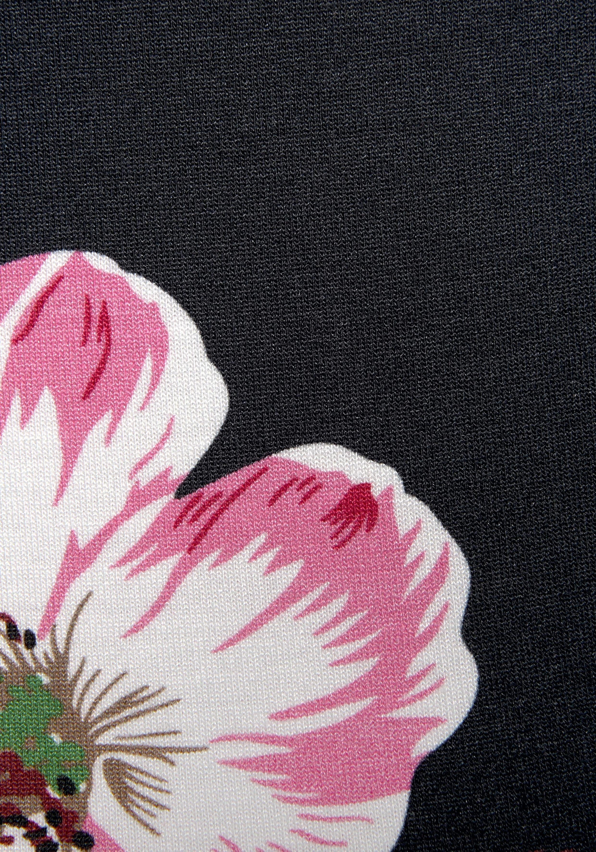 Beachtime Zomerjurk met bloemenprint, elastische jersey jurk, strandjurk
