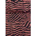 lascana maxi-jurk met zebraprint zwart