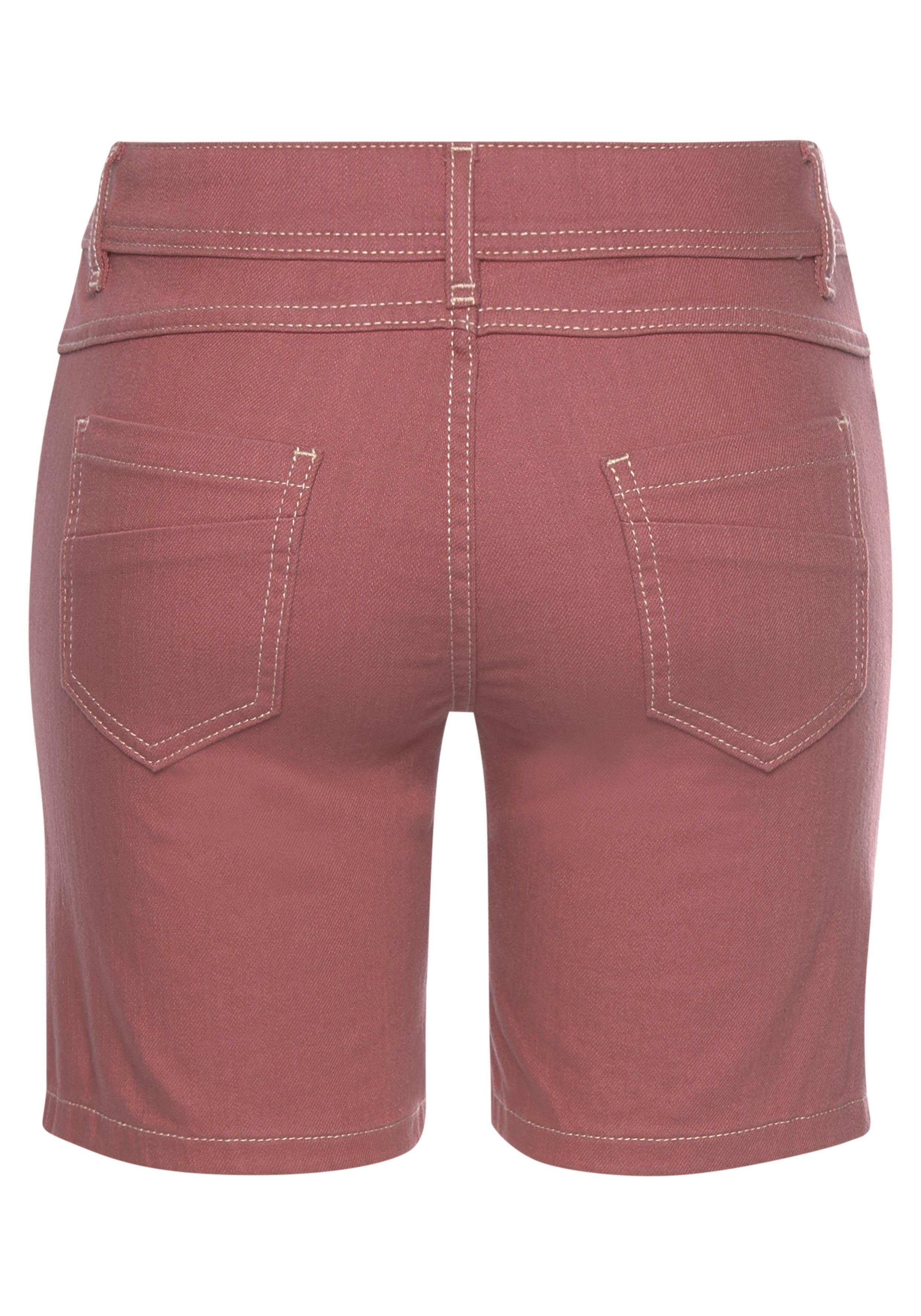s.Oliver RED LABEL Beachwear Short met stretchpercentage, bermuda's om op te rollen, korte broek