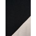 lascana maxi-jurk in colourblocking-stijl zwart
