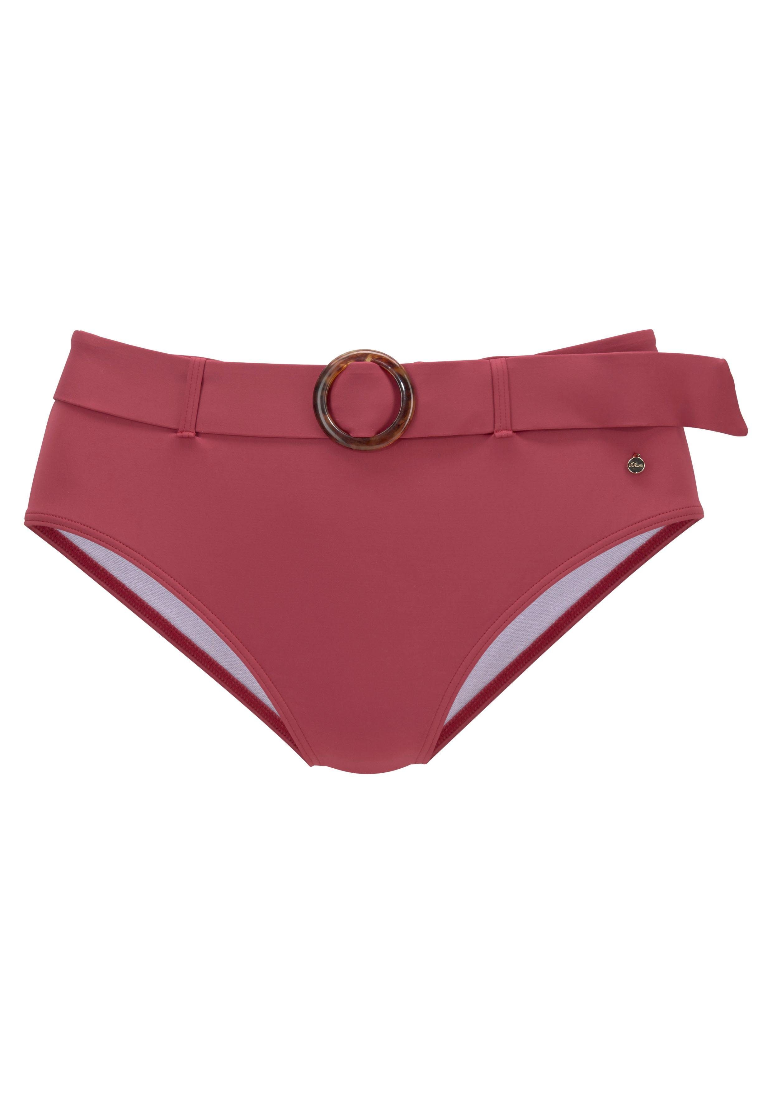 s.Oliver RED LABEL Beachwear Highwaist-bikinibroekje Rome met een afneembare riem