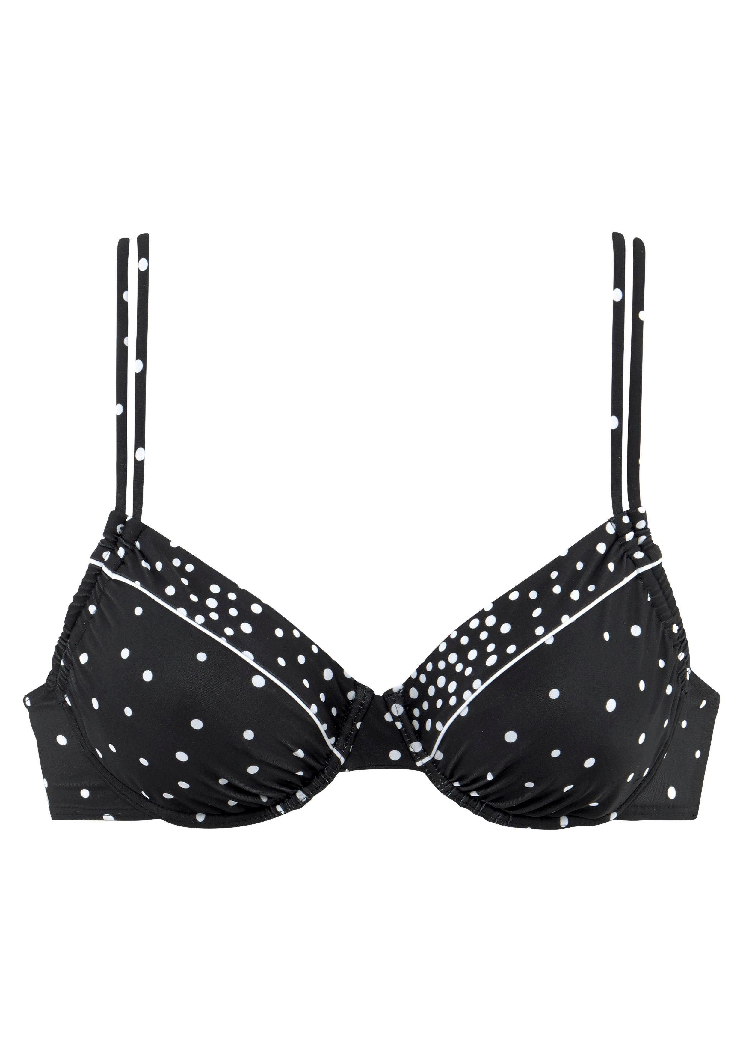 Lascana Bikinitop met beugels LEONA met stippenprint