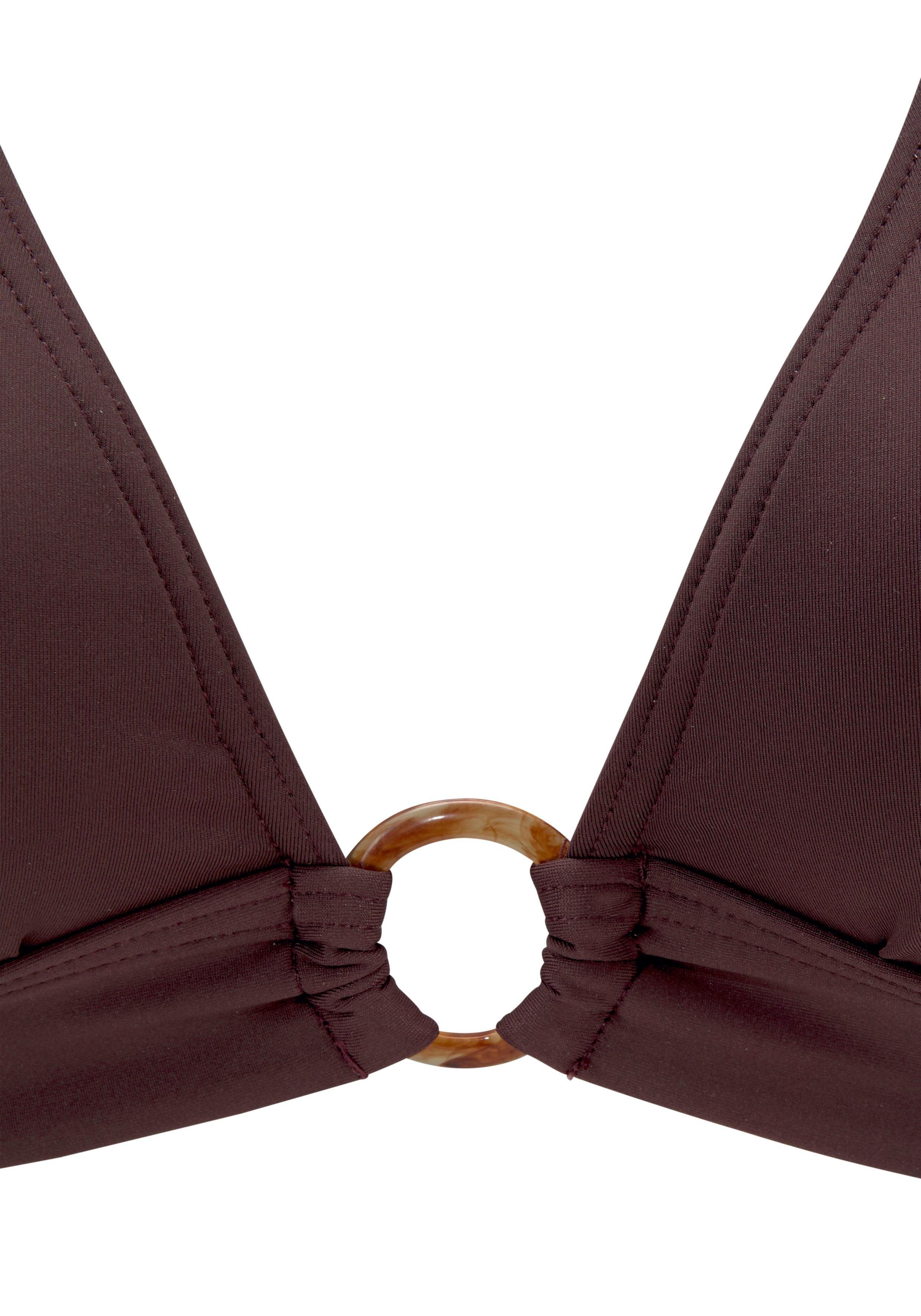 s.Oliver RED LABEL Beachwear Triangel-bikinitop Rome met brede boord