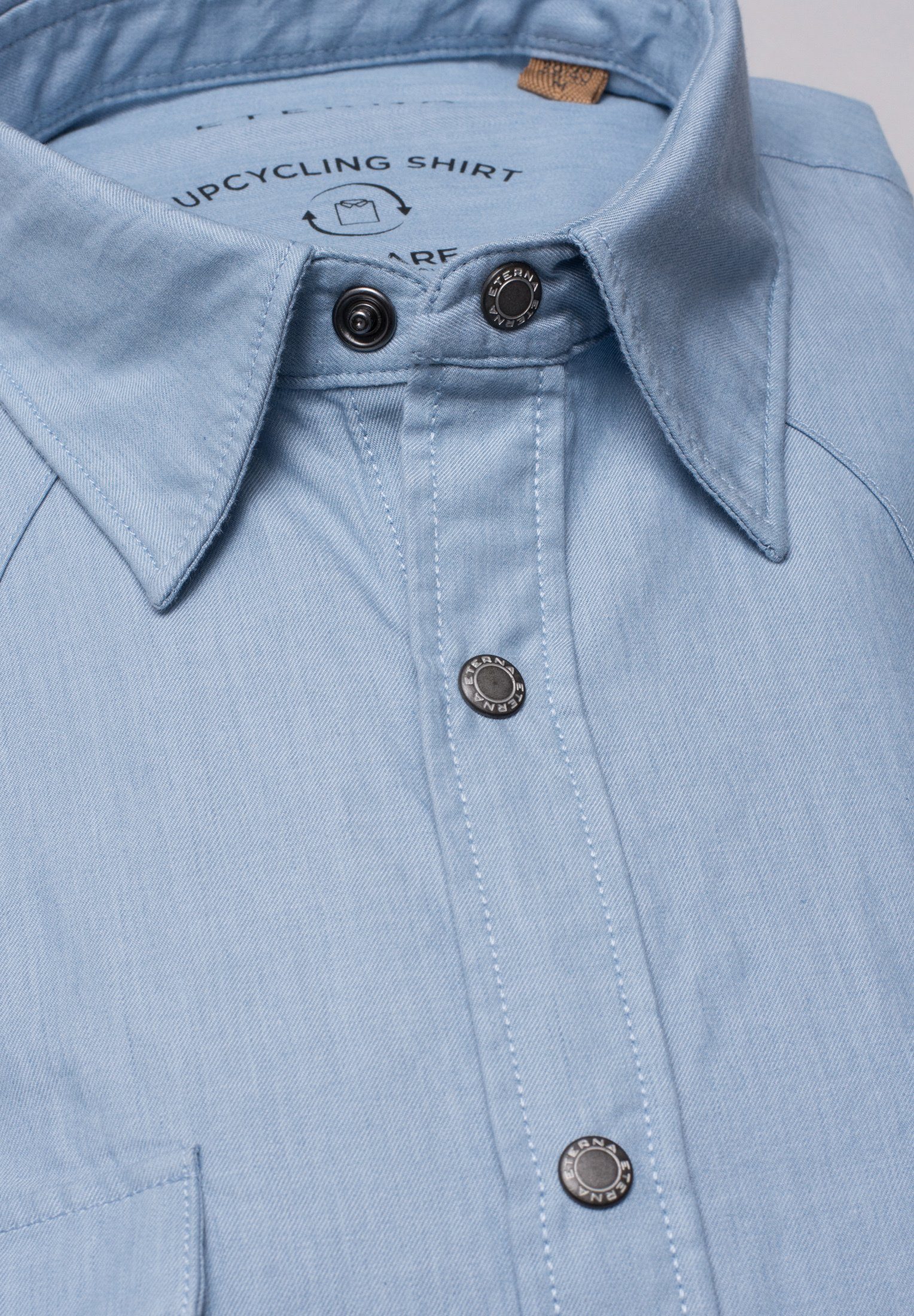 Eterna Overhemd met lange mouwen Slim fit EASY IRON (gemakkelijk te strijken)