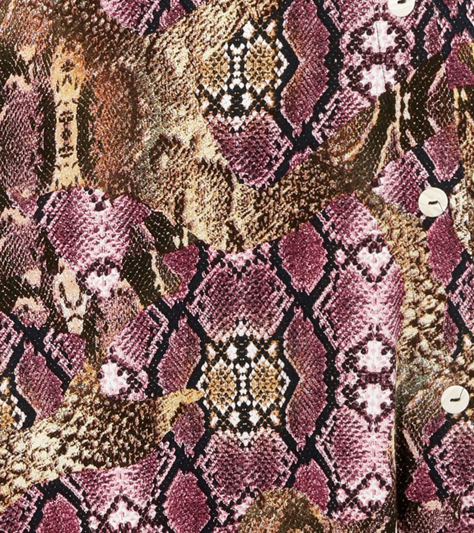 Aniston CASUAL Jerseyjurk met extravagante kleurrijke slang-print