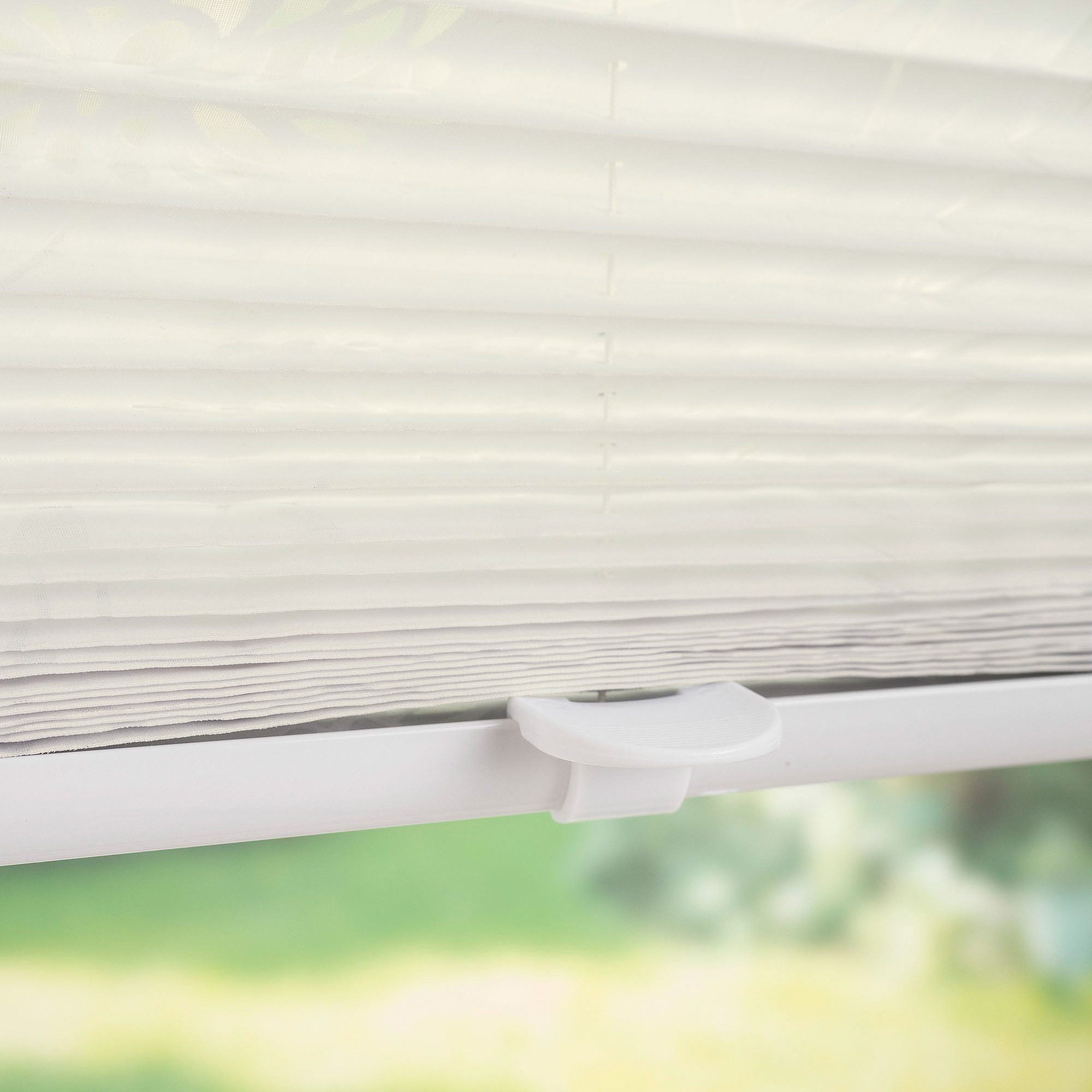 Liedeco Plissé Etskant Klemmfix-plisségordijn etskant decor in bloemmotief (1 stuk)