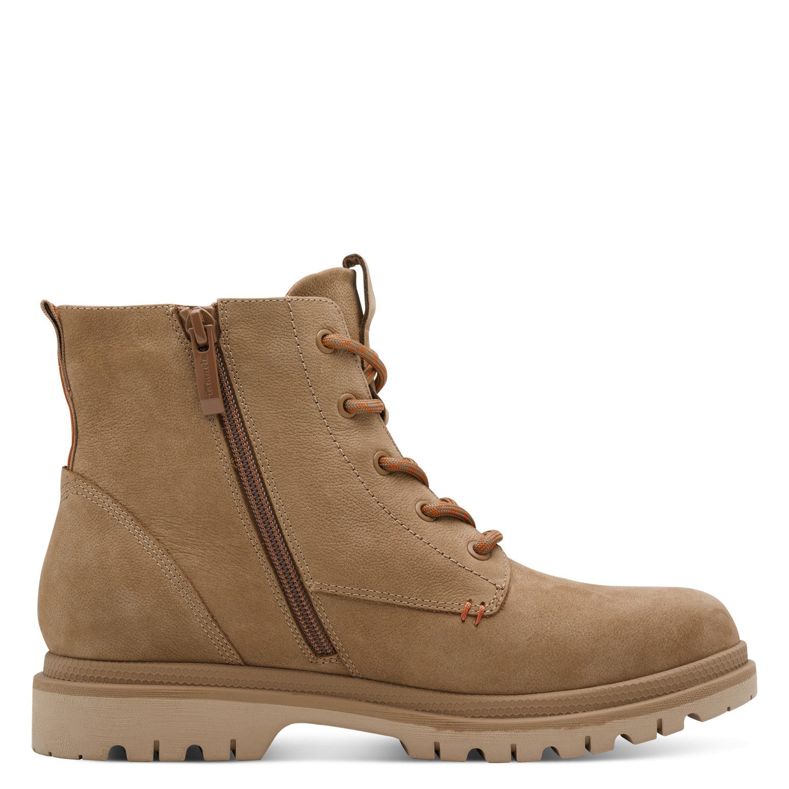 Tamaris Veterschoenen , blokhak, veterlaarsje met mooi logo-embleem