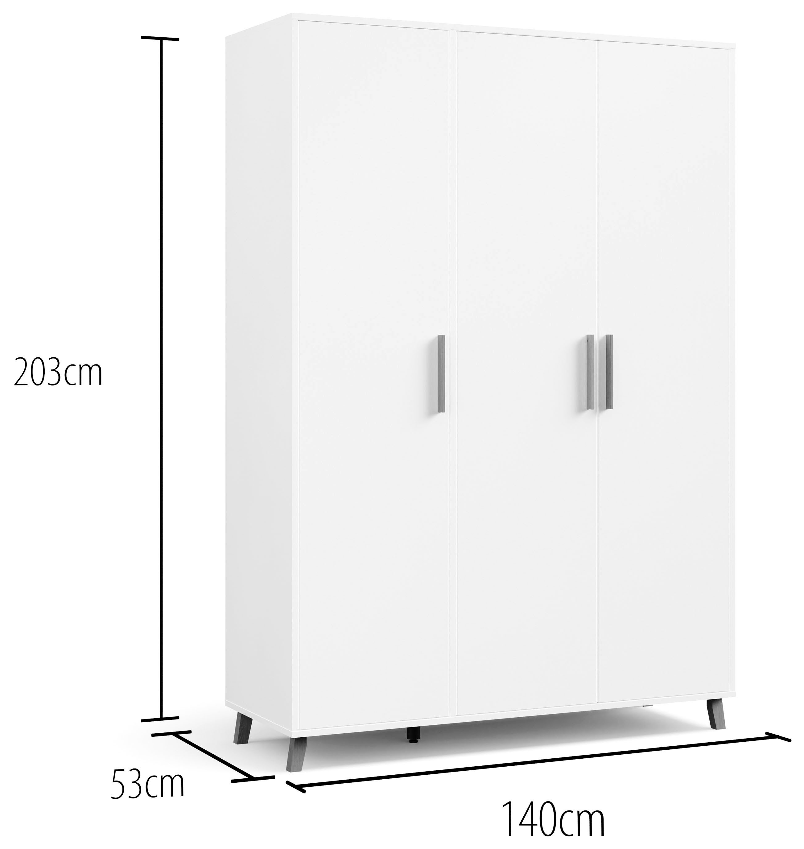 rauch Draaideurkast Kledingkast kast garderobe waskast SHINJO Grepen en voeten van massief hout, veel opbergruimte MADE IN GERMANY