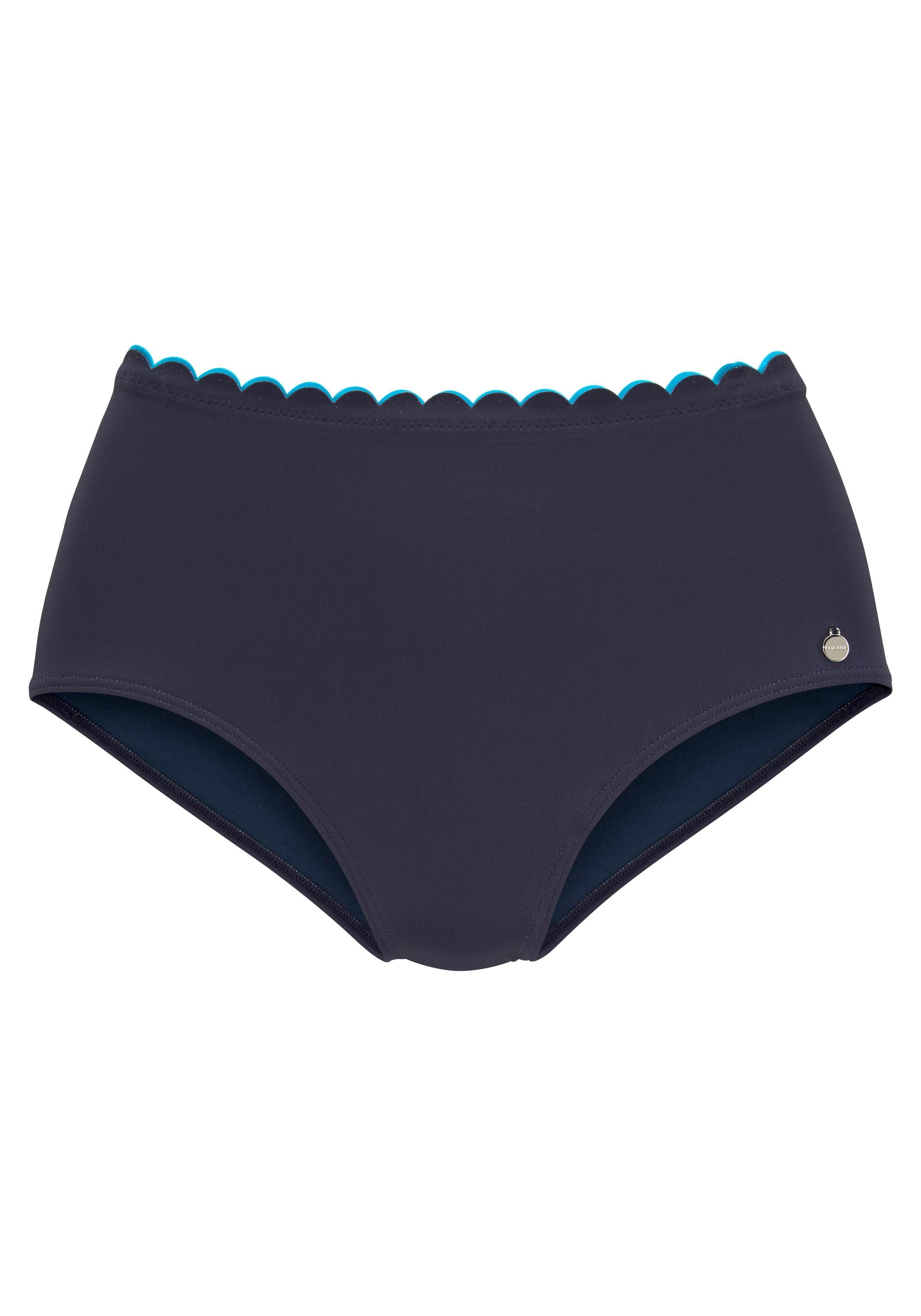 Lascana Highwaist-bikinibroekje Camilla met kleurcontrast