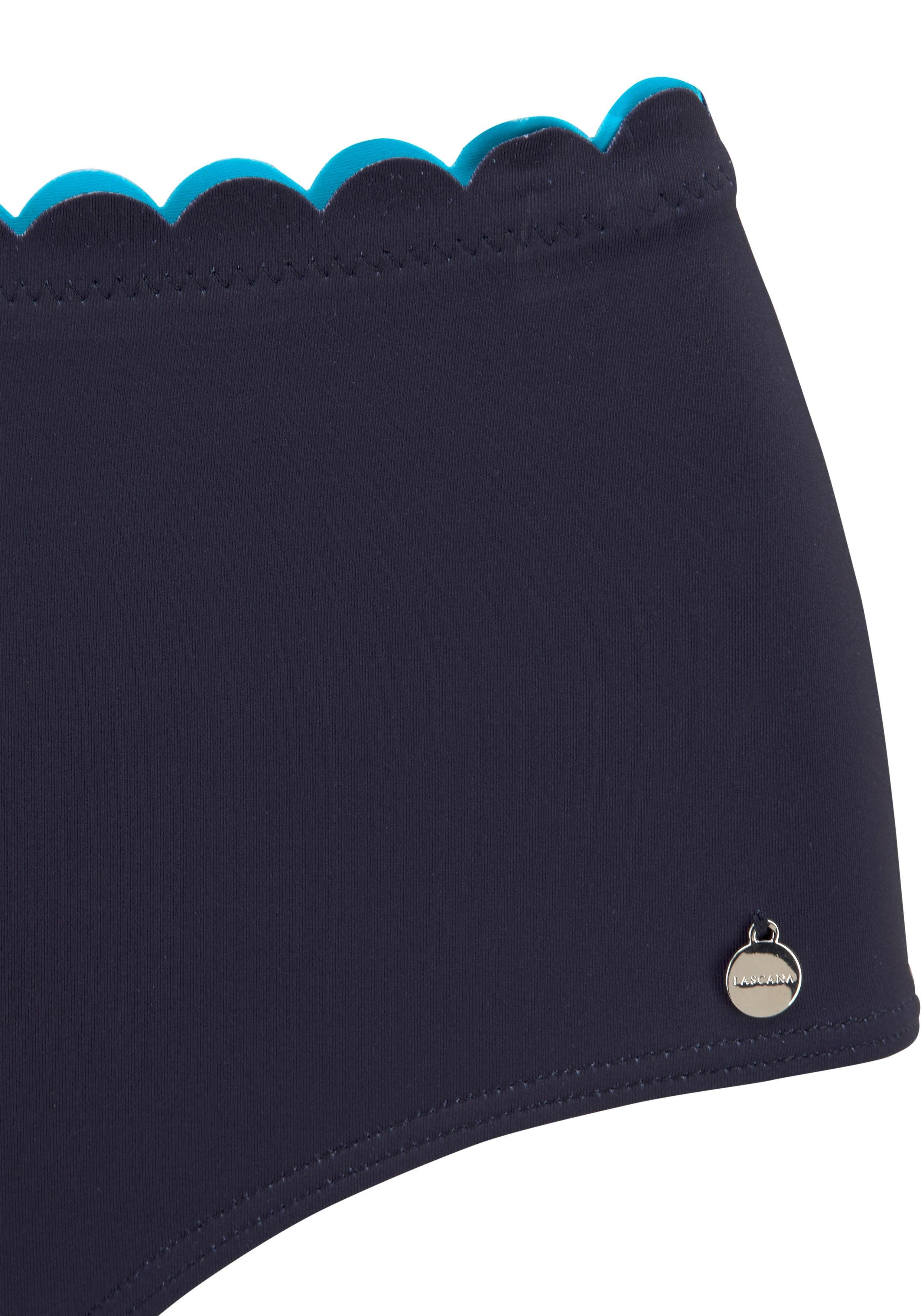Lascana Highwaist-bikinibroekje Camilla met kleurcontrast