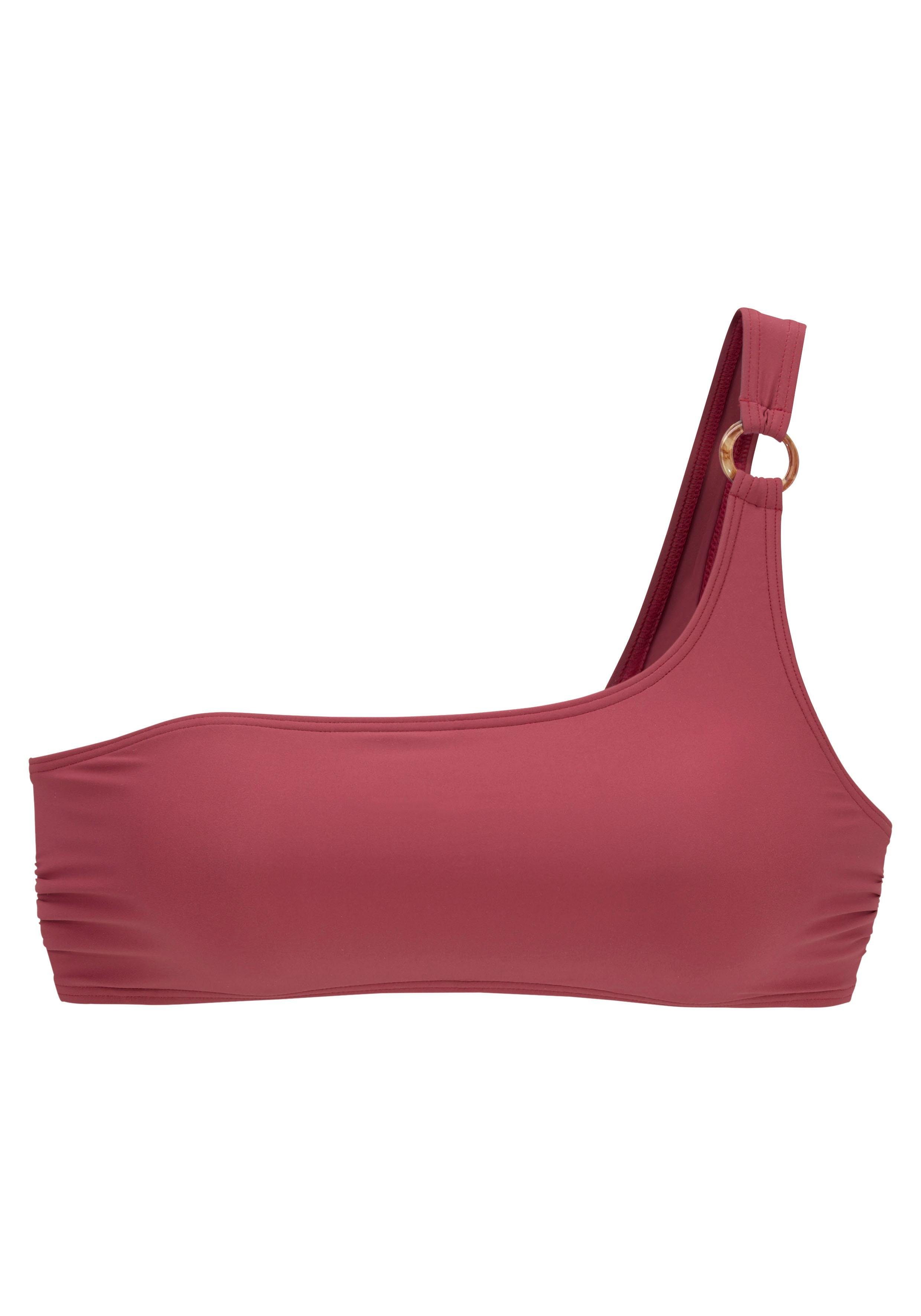 s.Oliver RED LABEL Beachwear Bustierbikinitop Rome met one-shouldermodel